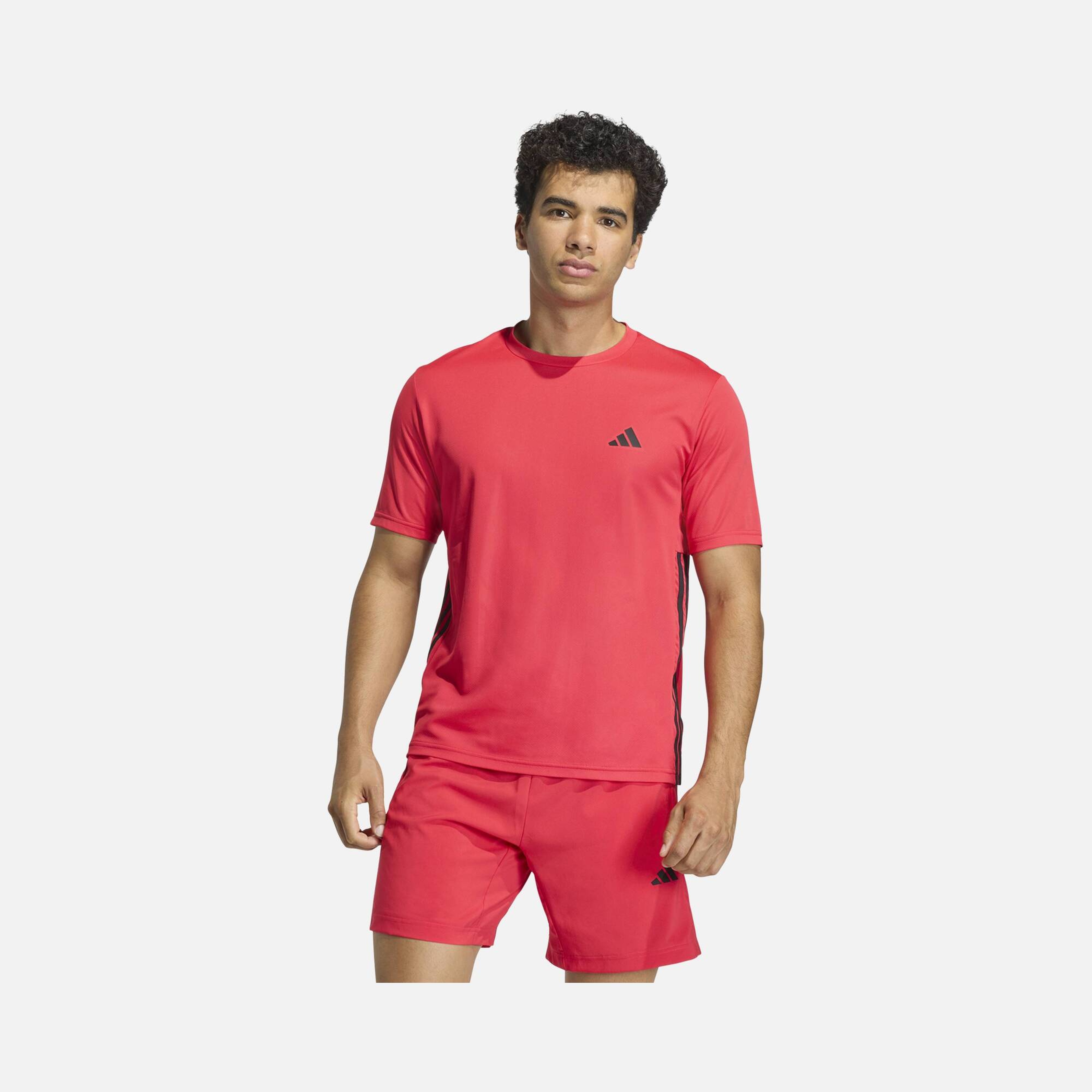 adidas Workout Essentials Base 3-Stripes Erkek Tişört