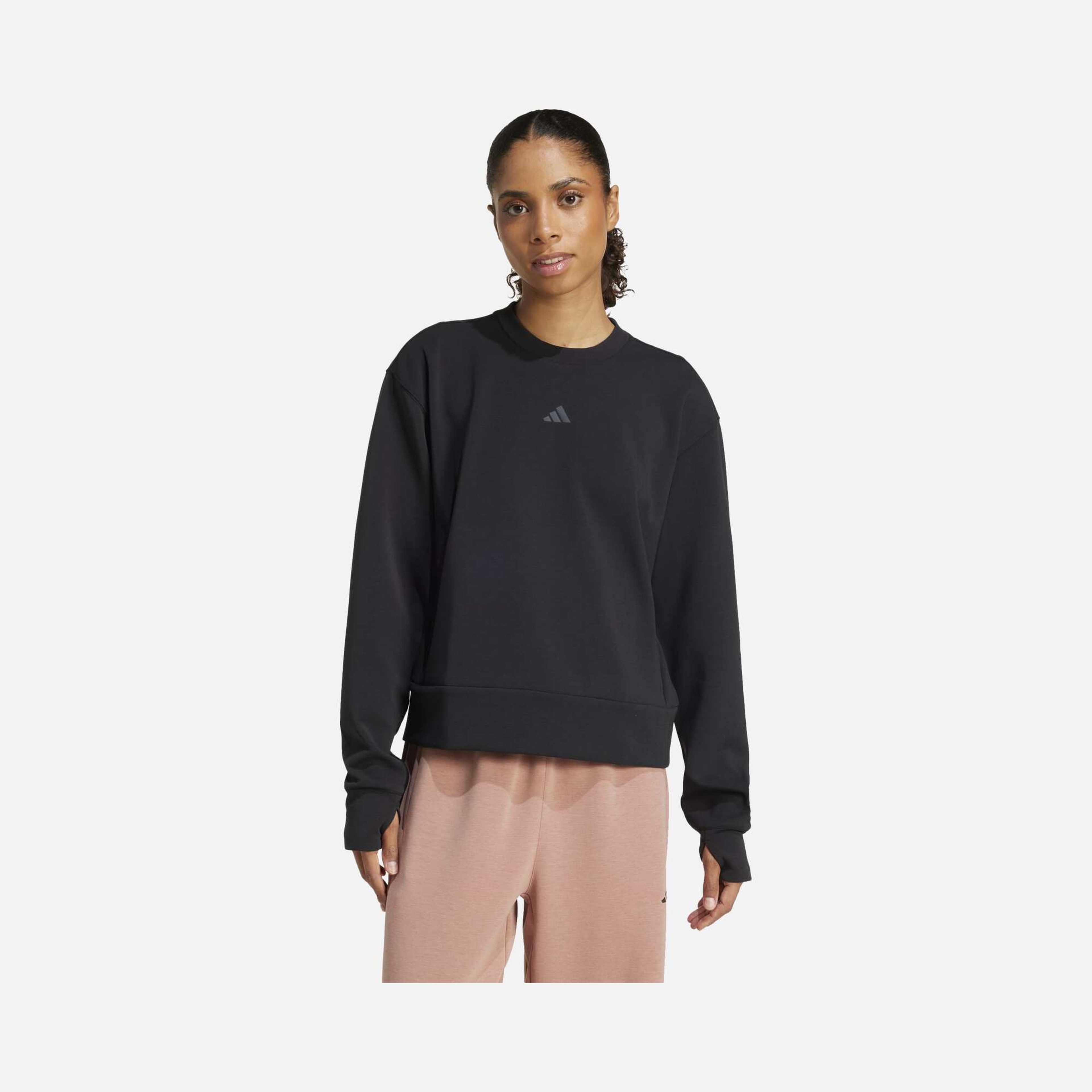 adidas D4 T Knit Crew Kadın Sweatshirt