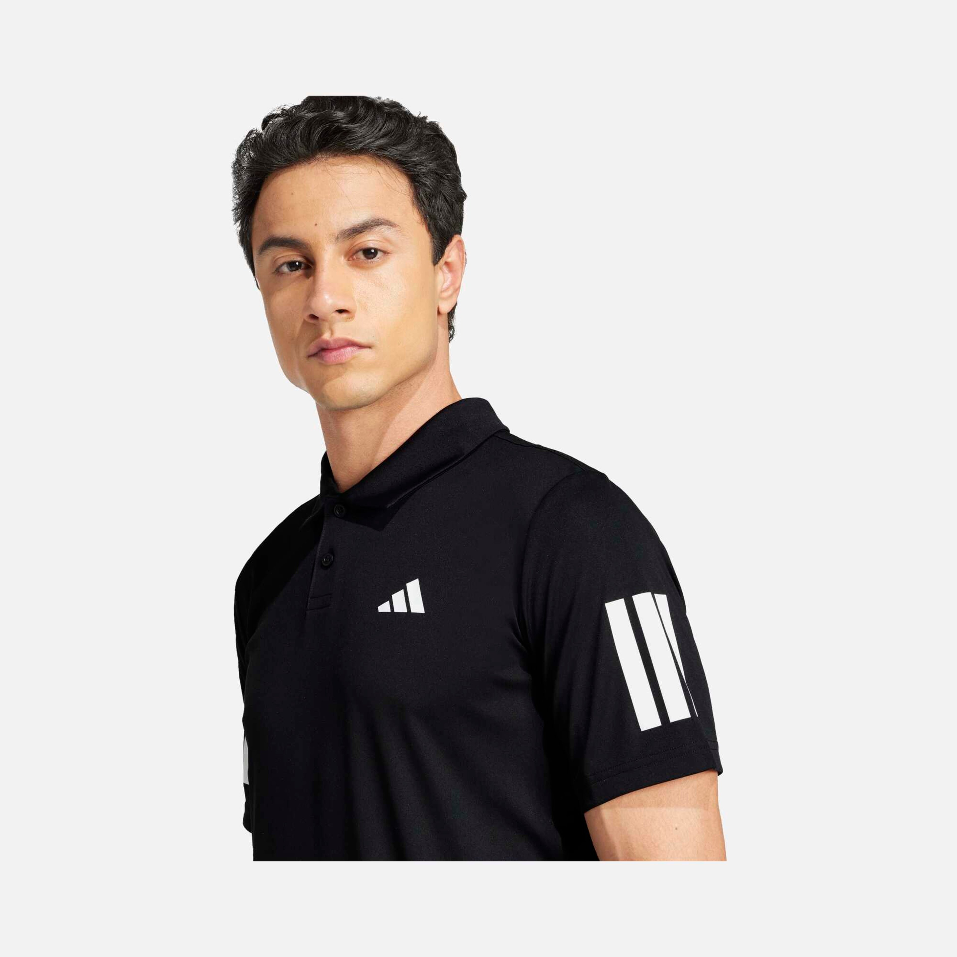 adidas Climacool Club Tennis 3-Stripes Two Button Polo Collar FreeLift Design Short-Sleeve Erkek Tişört