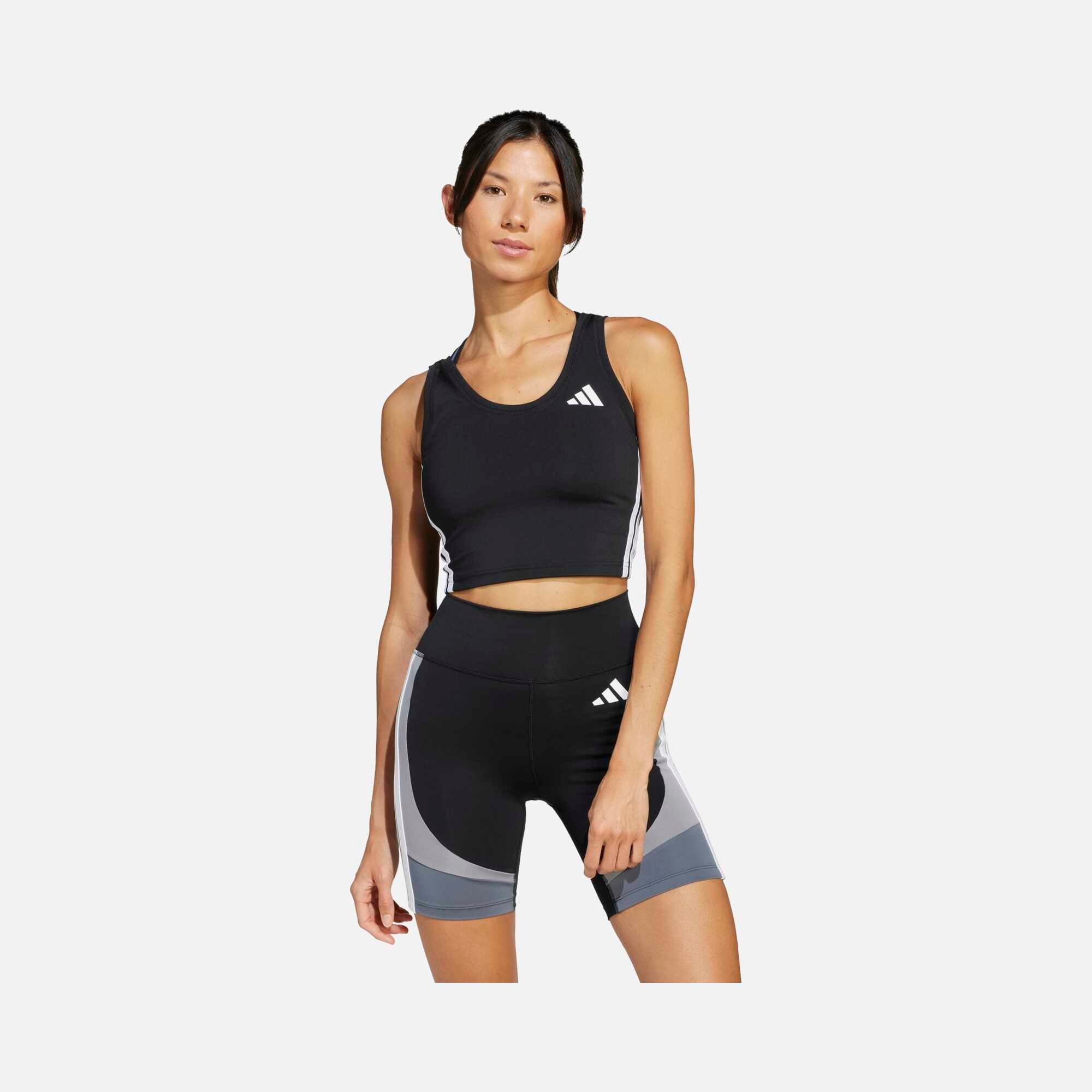 adidas Train Essentials 3-Stripes Crop Tank Kadın Atlet