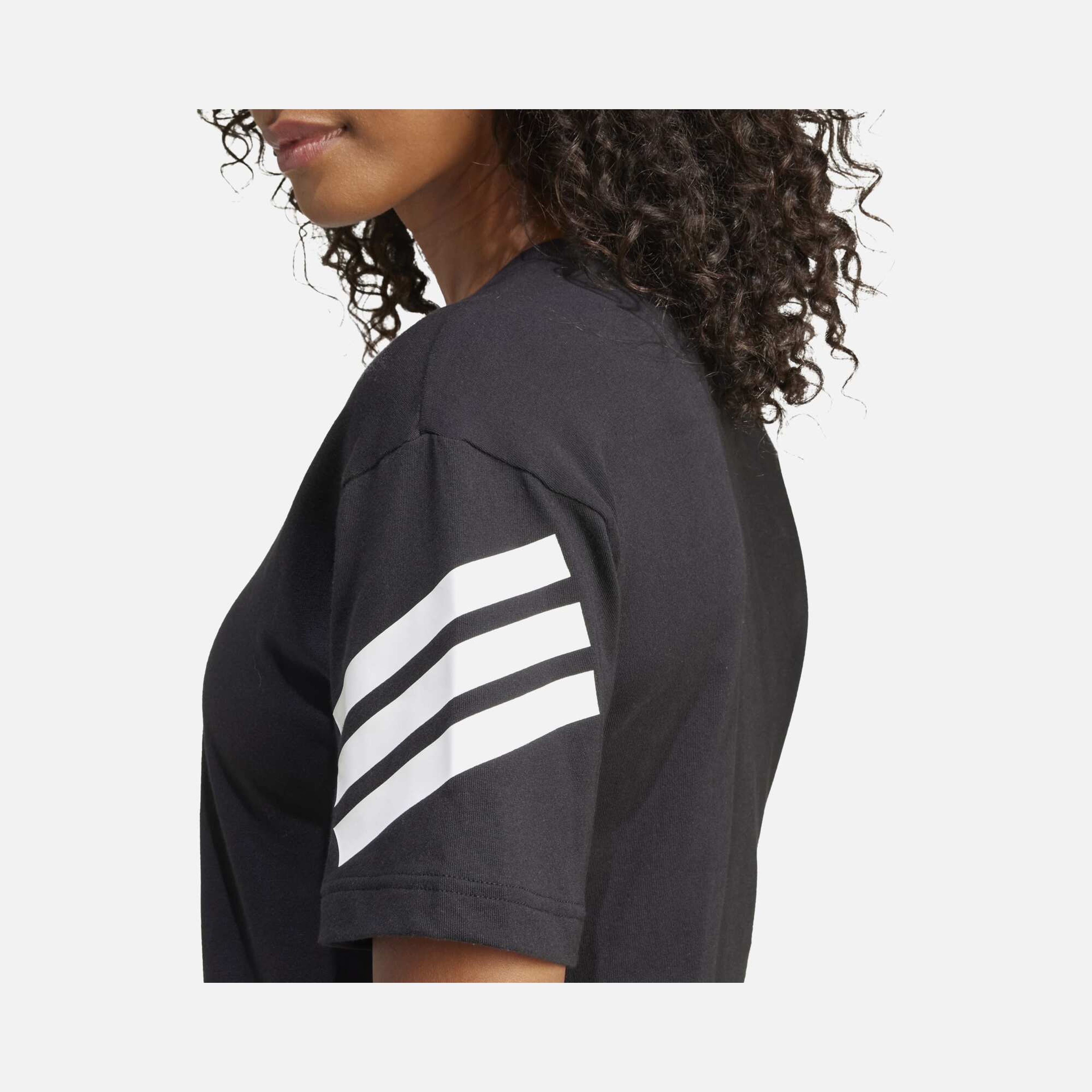 adidas Sportswear Future Icons 3-Stripes & 3-Bar Logo Detail Short-Sleeve Kadın Tişört