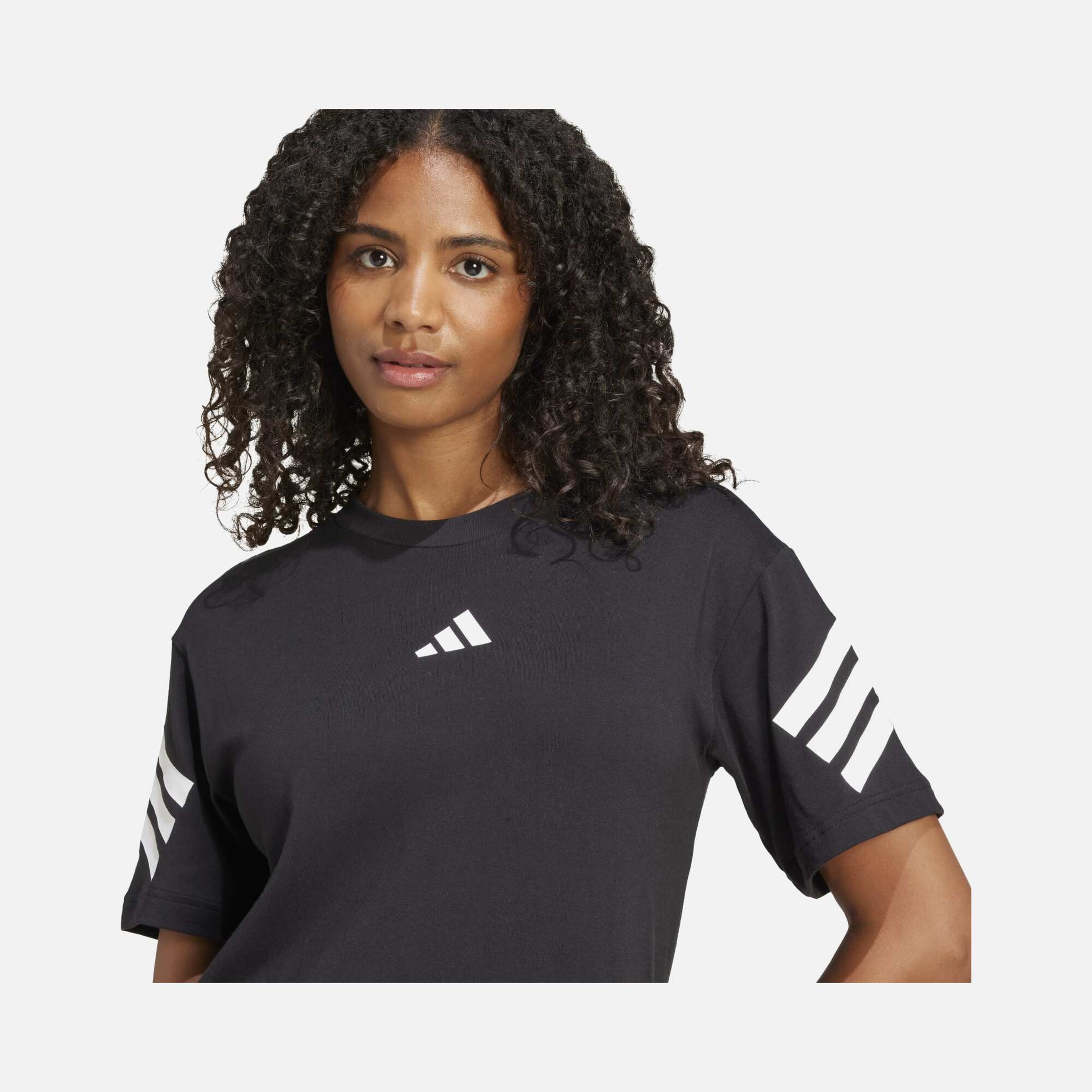 adidas Sportswear Future Icons 3-Stripes & 3-Bar Logo Detail Short-Sleeve Kadın Tişört