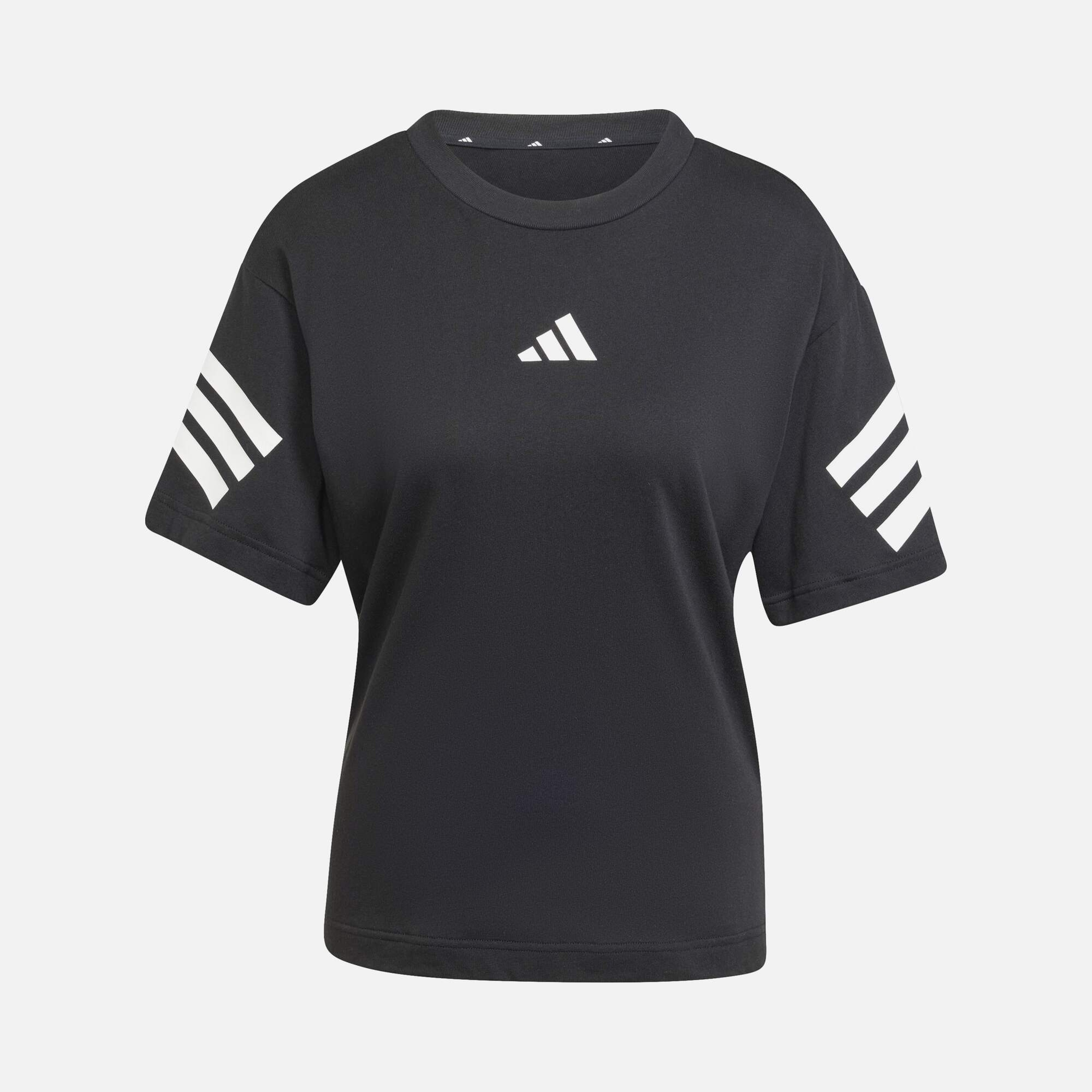 adidas Sportswear Future Icons 3-Stripes & 3-Bar Logo Detail Short-Sleeve Kadın Tişört