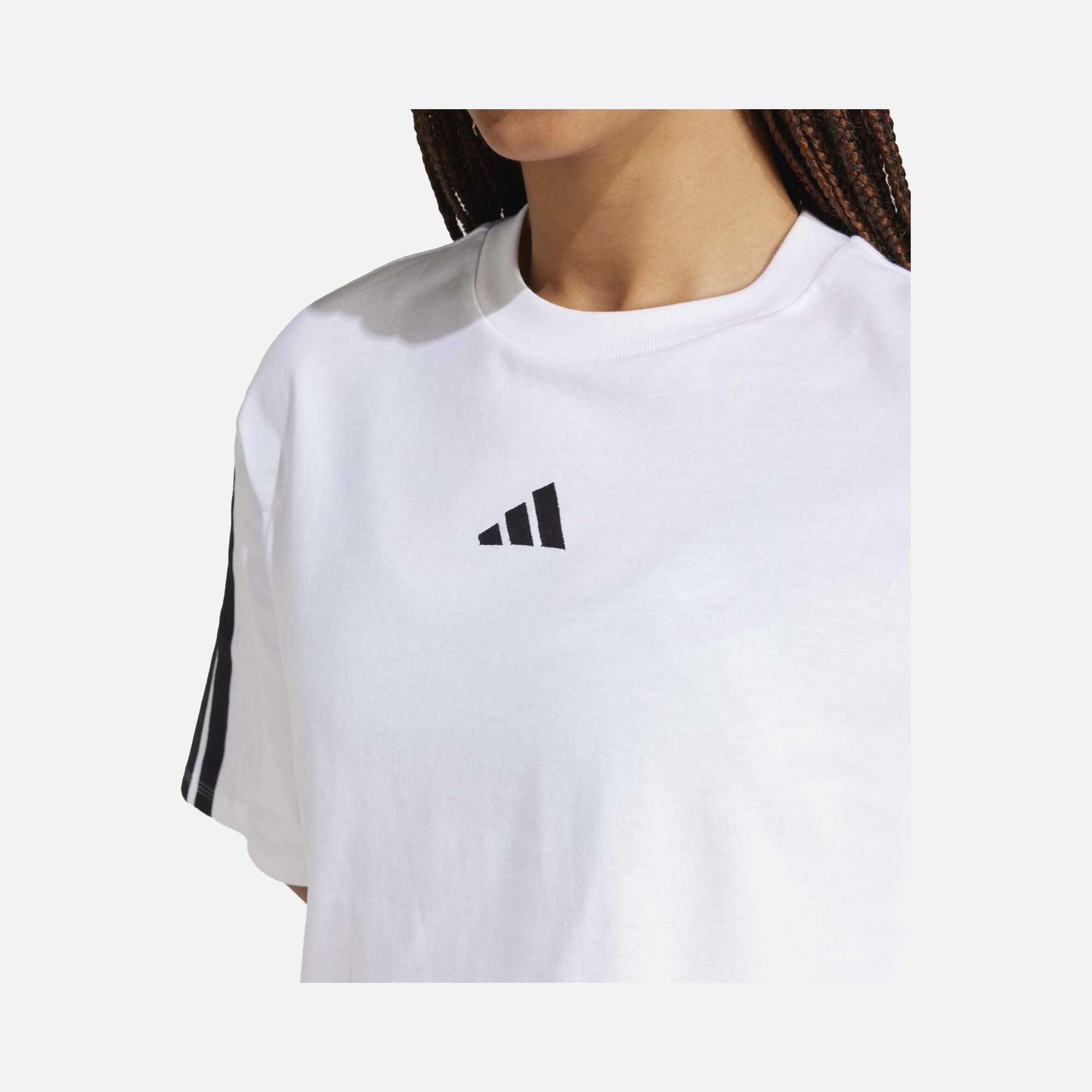 adidas Essentials 3-Stripes Cotton Loose Kadın Tişört