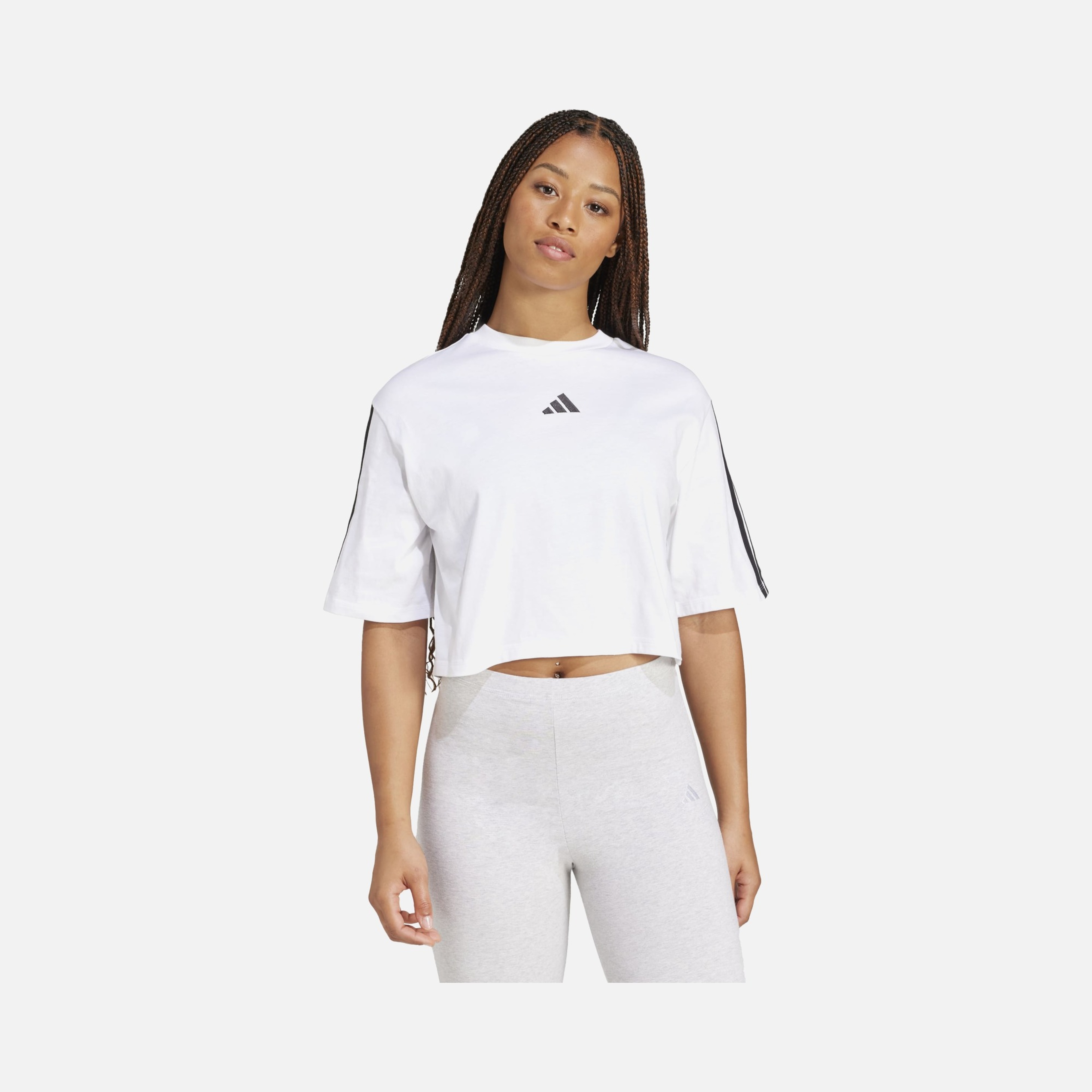 adidas Essentials 3-Stripes Cotton Loose Kadın Tişört