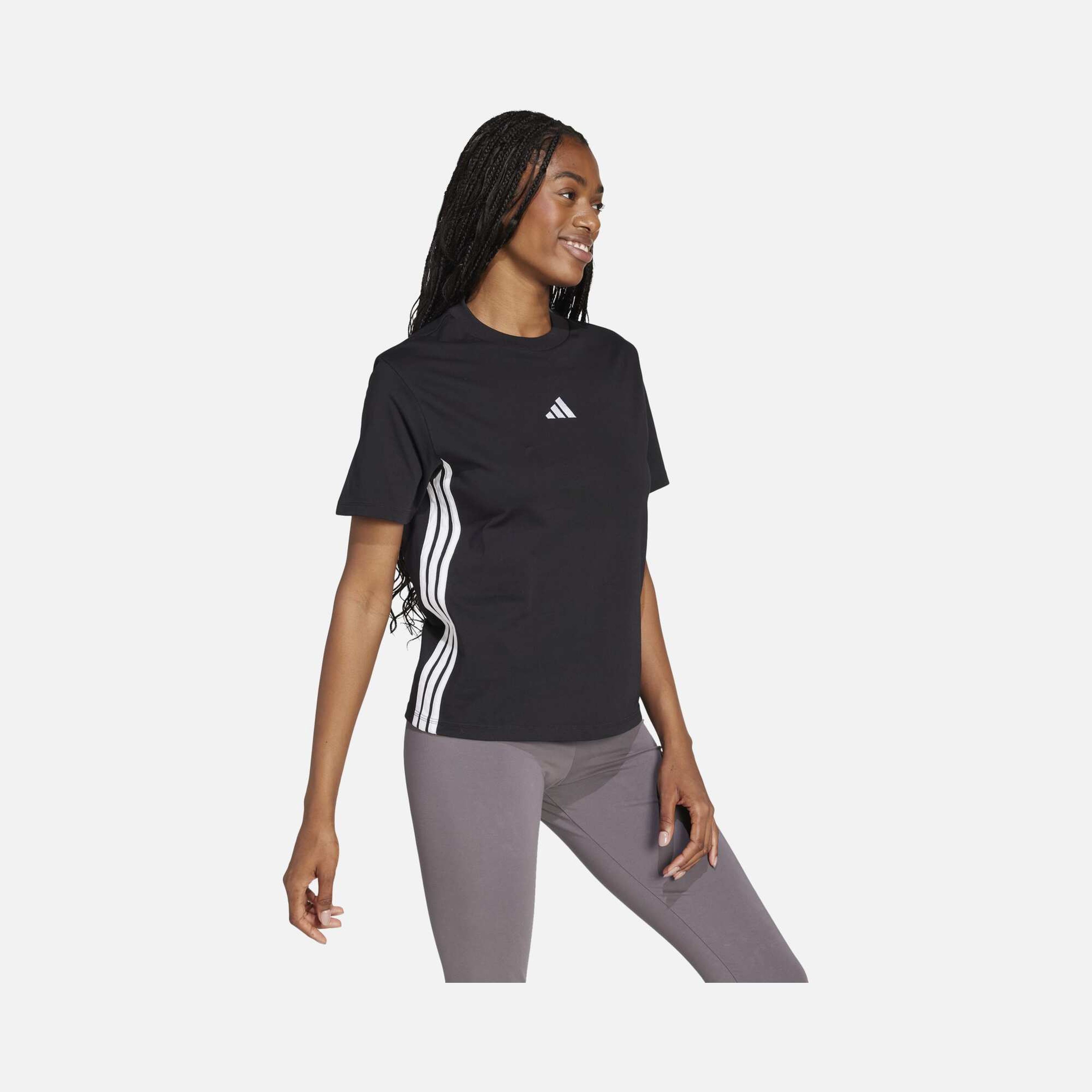 adidas Essentials 3-Stripes Cotton Kadın Tişört