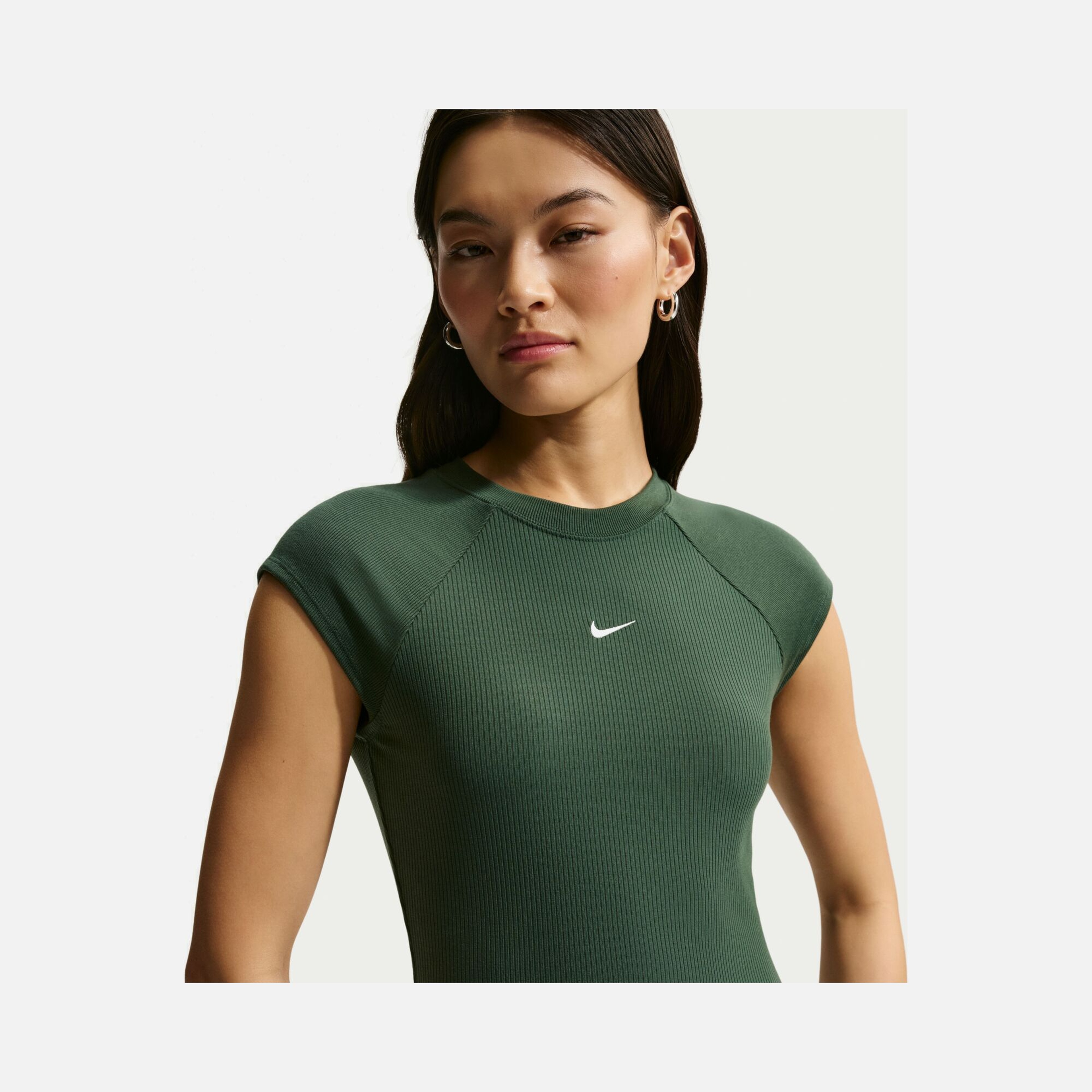 Nike Nsw Chill Knit Rib Ss Top Kadın Tişört