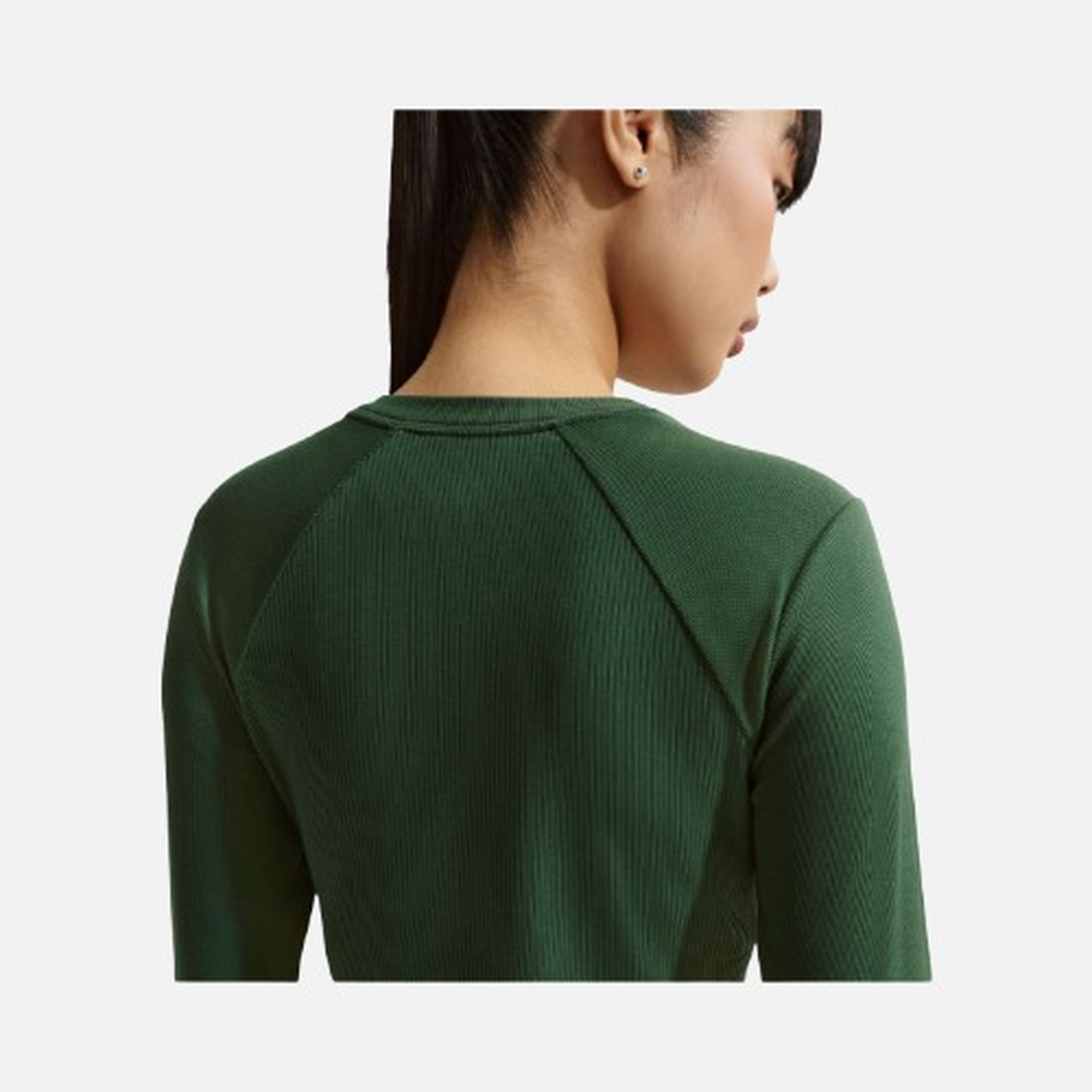 Nike W Nsw Chill Knit Rib Ls Top Kadın Uzun Kollu Tişört