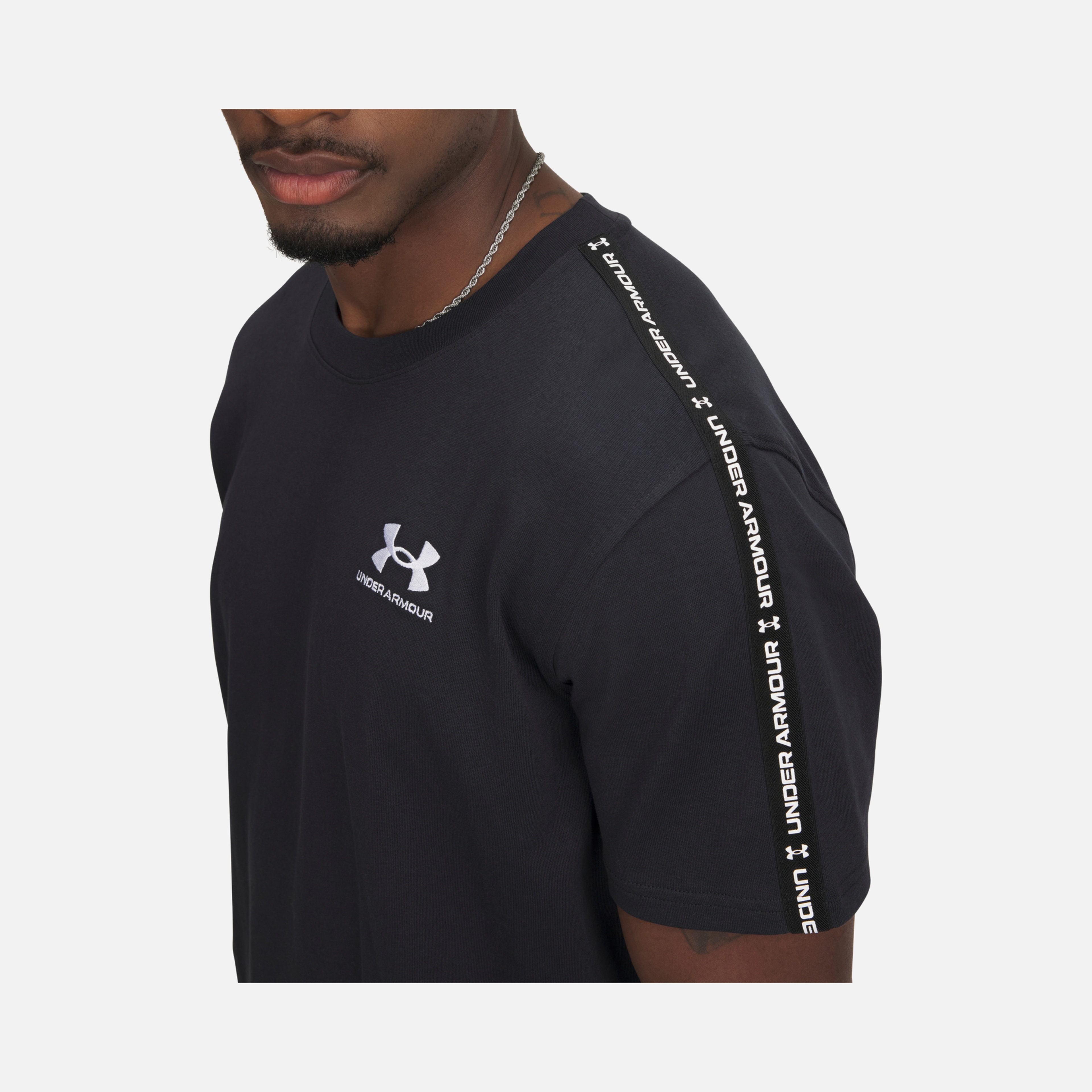 Under Armour Sportswear Icon Heavyweight Tee Taping Loose Cut Short-Sleeve Erkek Tişört