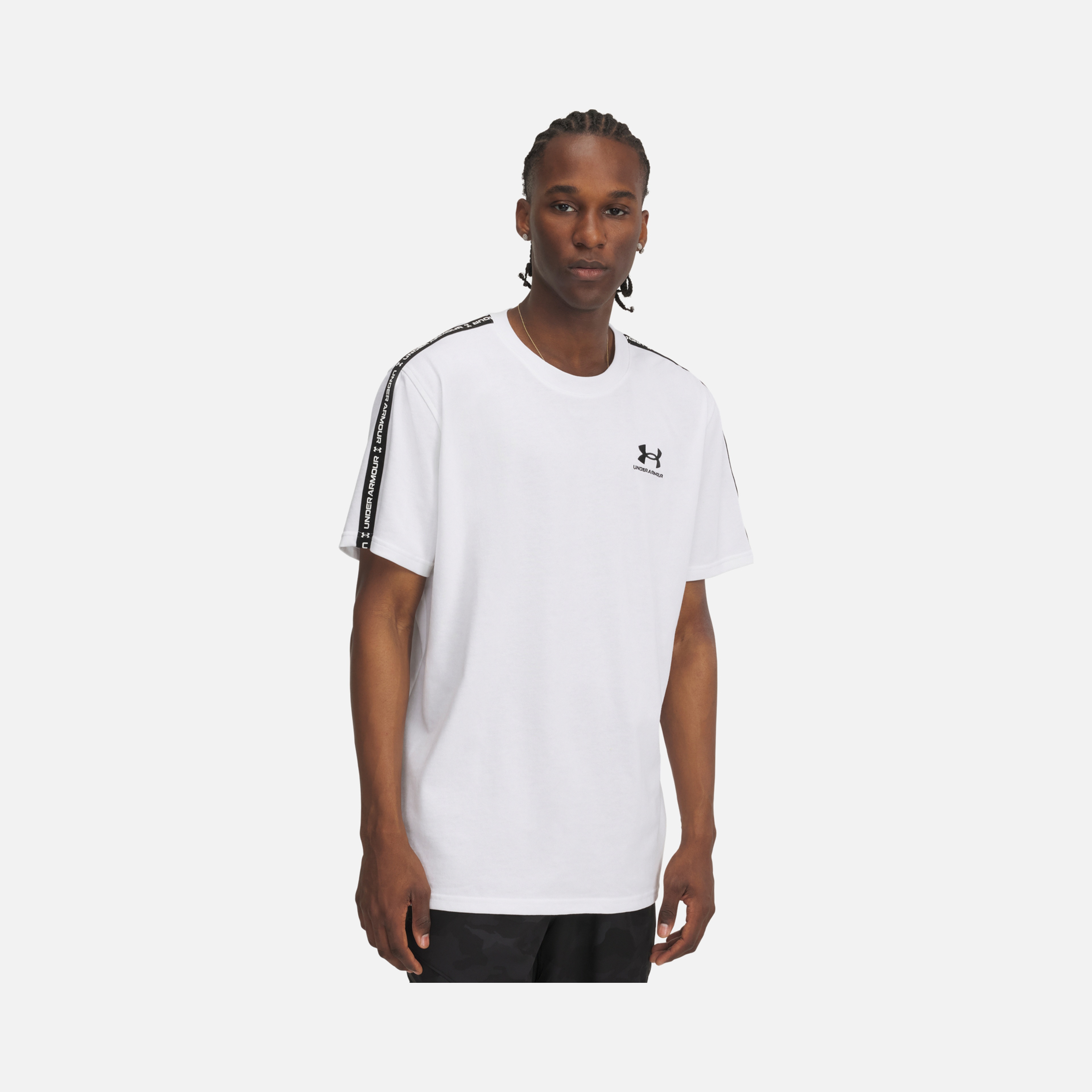 Under Armour Sportswear Icon Heavyweight Tee Taping Loose Cut Short-Sleeve Erkek Tişört