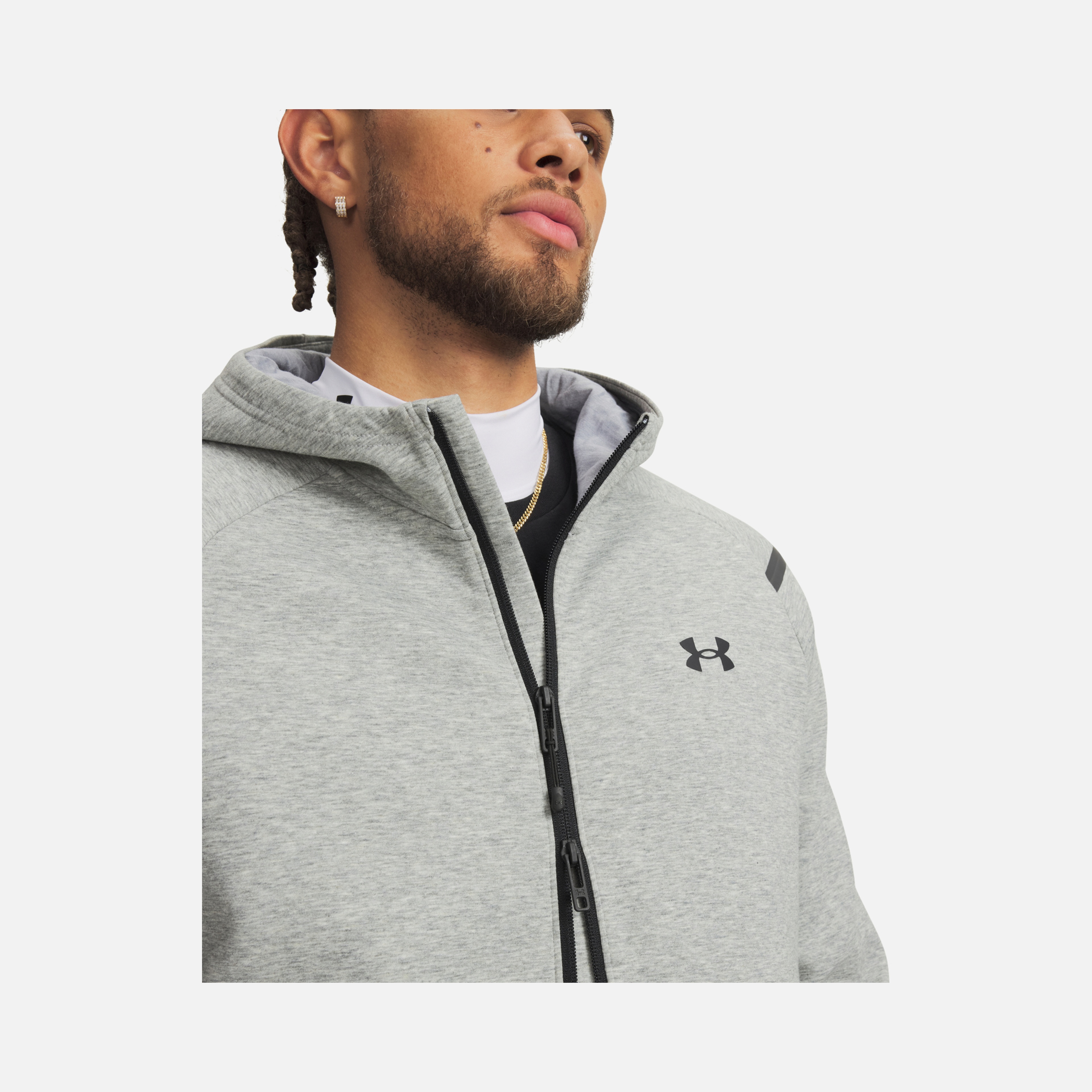 Under Armour Sportswear Unstoppable Fleece Slim Cut Full-Zip Hooded Erkek Sweatshirt