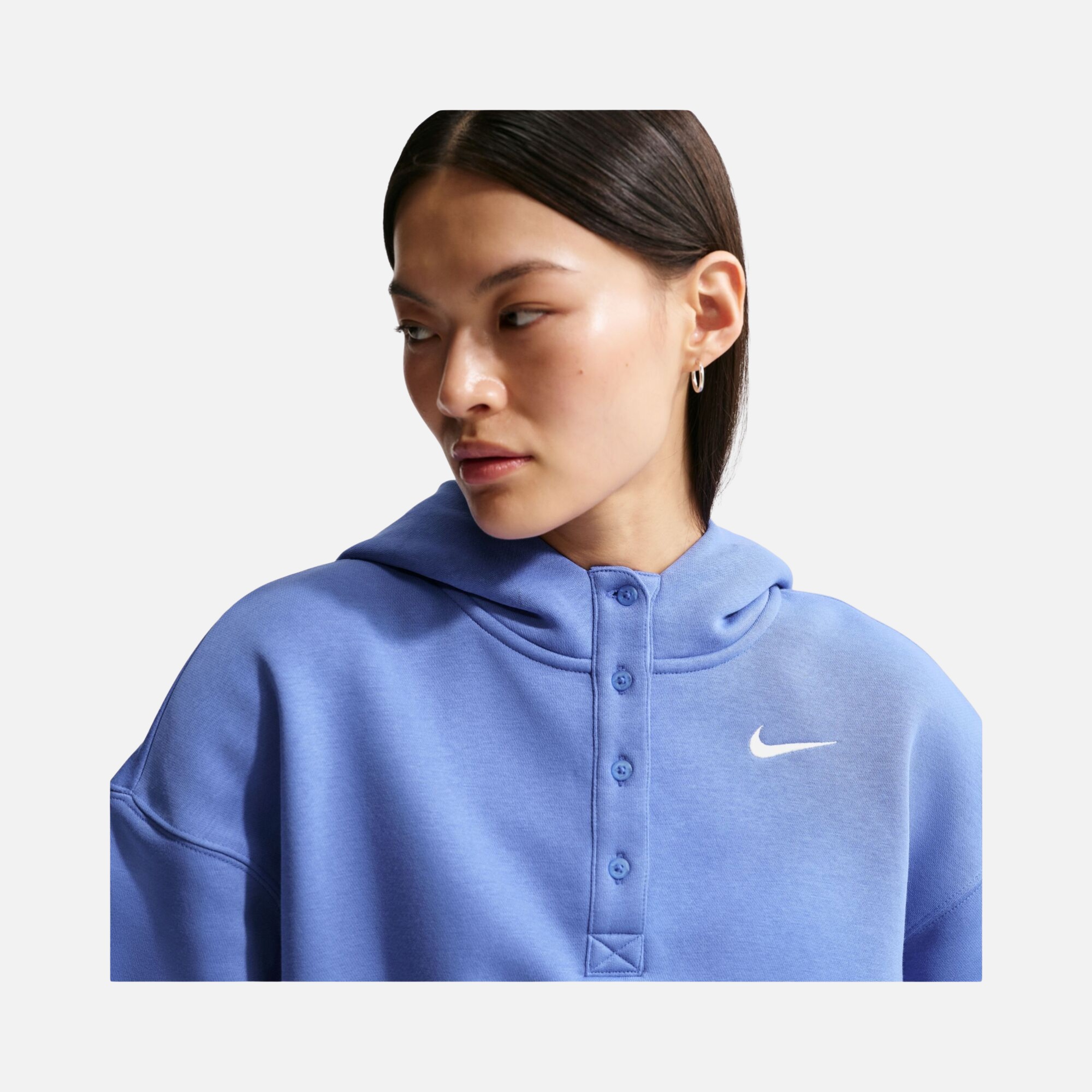Nike Sportswear Phoneix Fleece Os Crop Kadın Kapüşonlu Sweatshirt