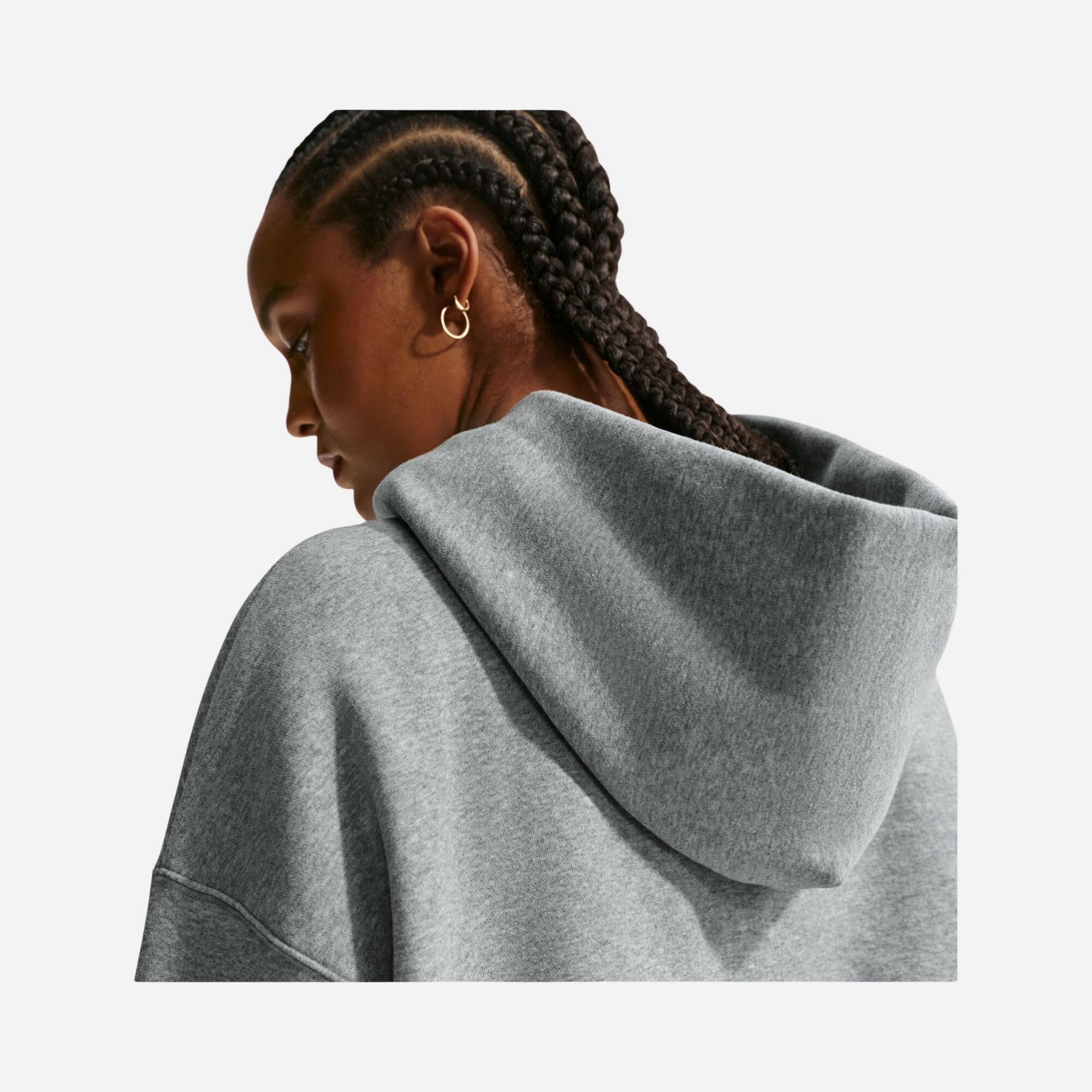 Nike Sportswear Phoneix Fleece Os Crop Kadın Kapüşonlu Sweatshirt