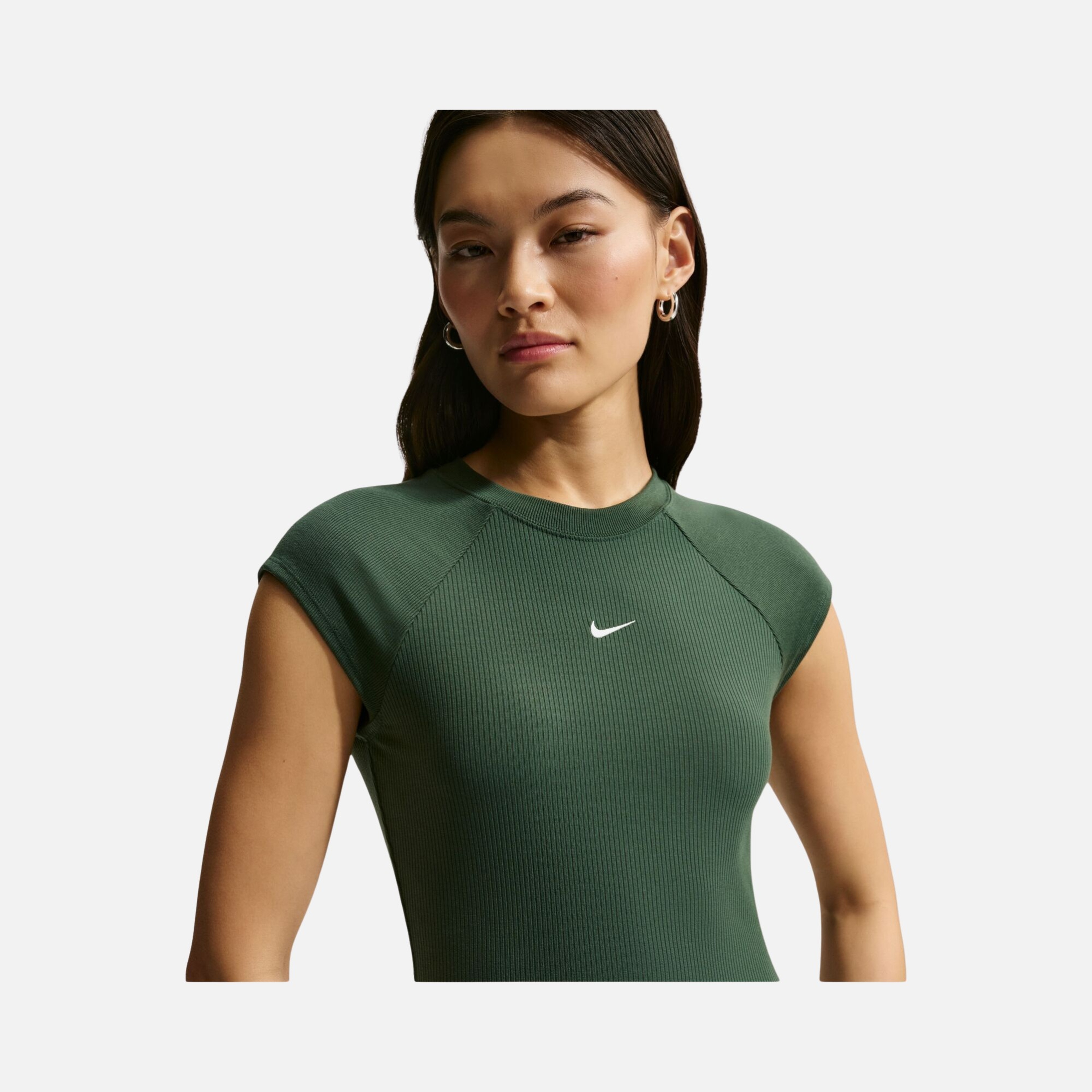 Nike Nsw Chill Knit Rib Ss Top Kadın Tişört