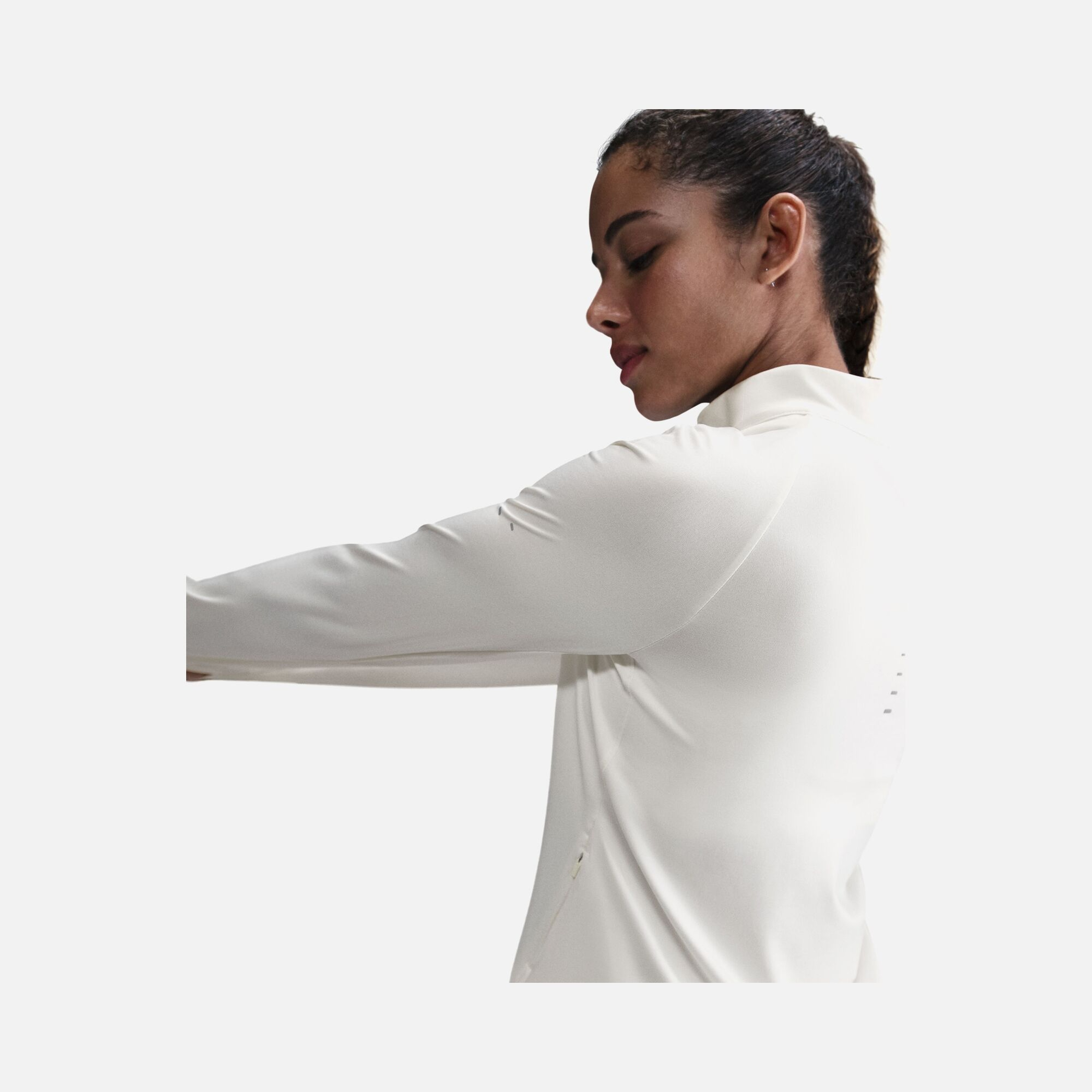 Nike Swift Dri-Fit UV 1/4-Zip Running Long-Sleeve Kadın Tişört