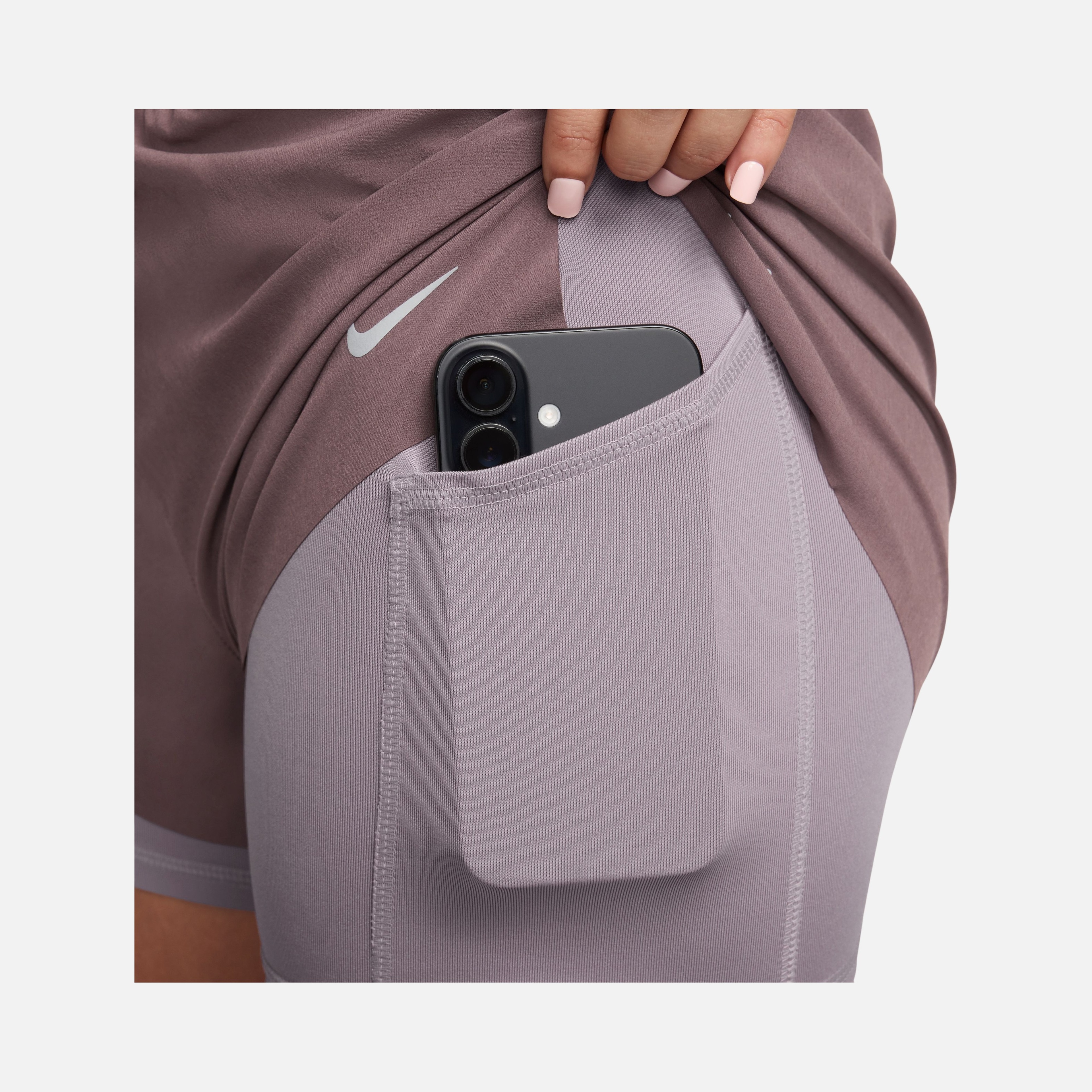 Nike Swift Dri-Fit High Waist 2-in-1 Running Kadın Şort