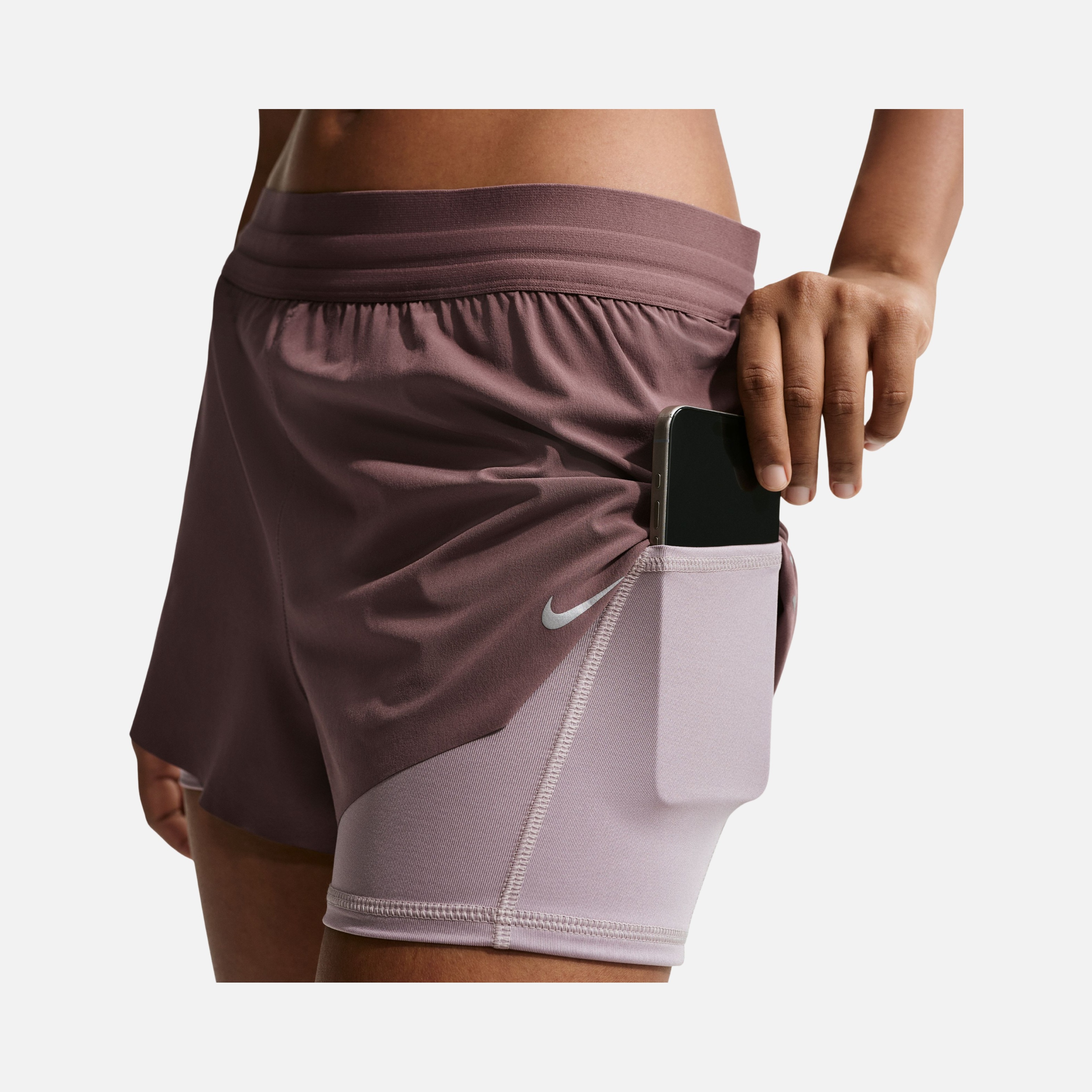 Nike Swift Dri-Fit High Waist 2-in-1 Running Kadın Şort