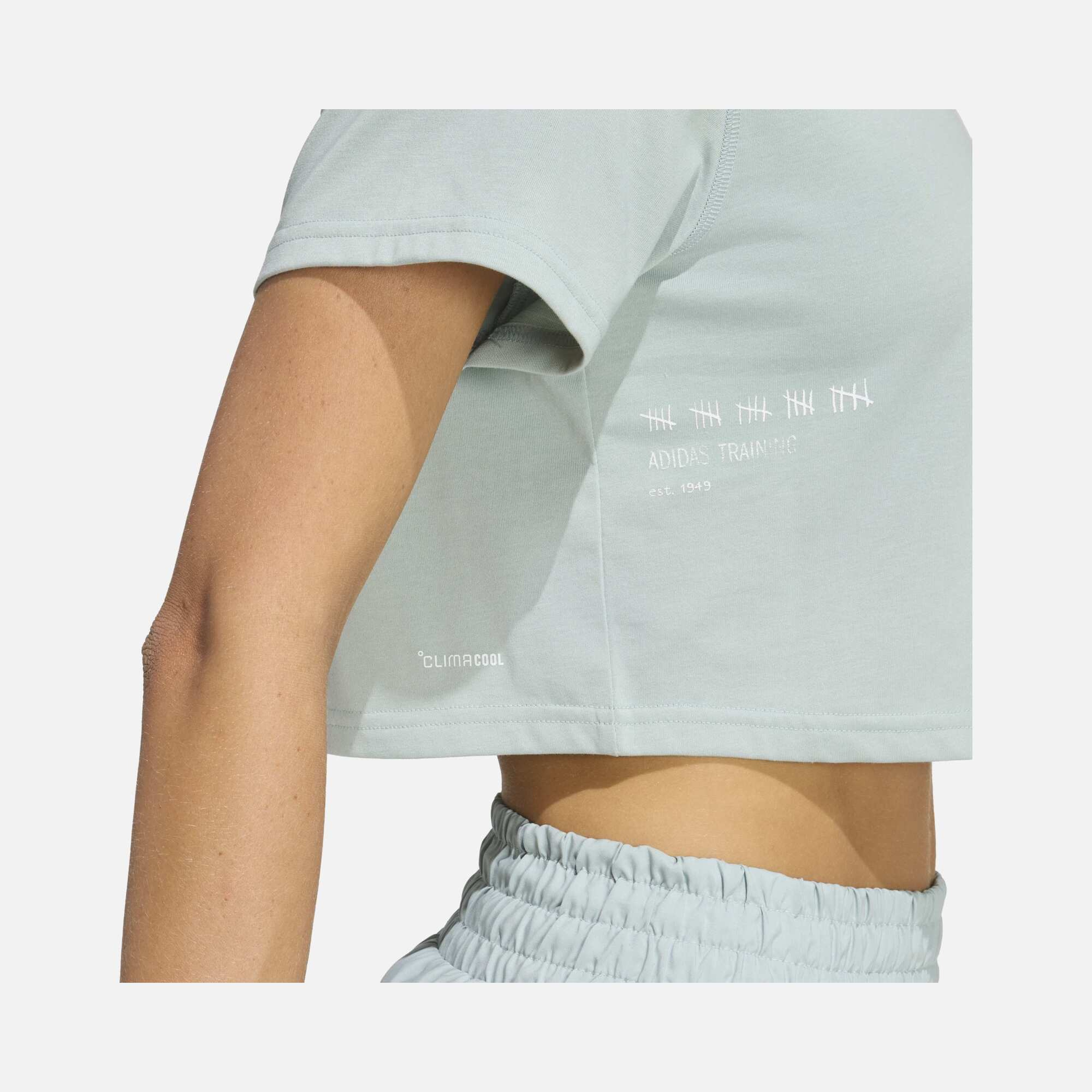 adidas Climacool Primelift Graphic Crop Kadın Tişört