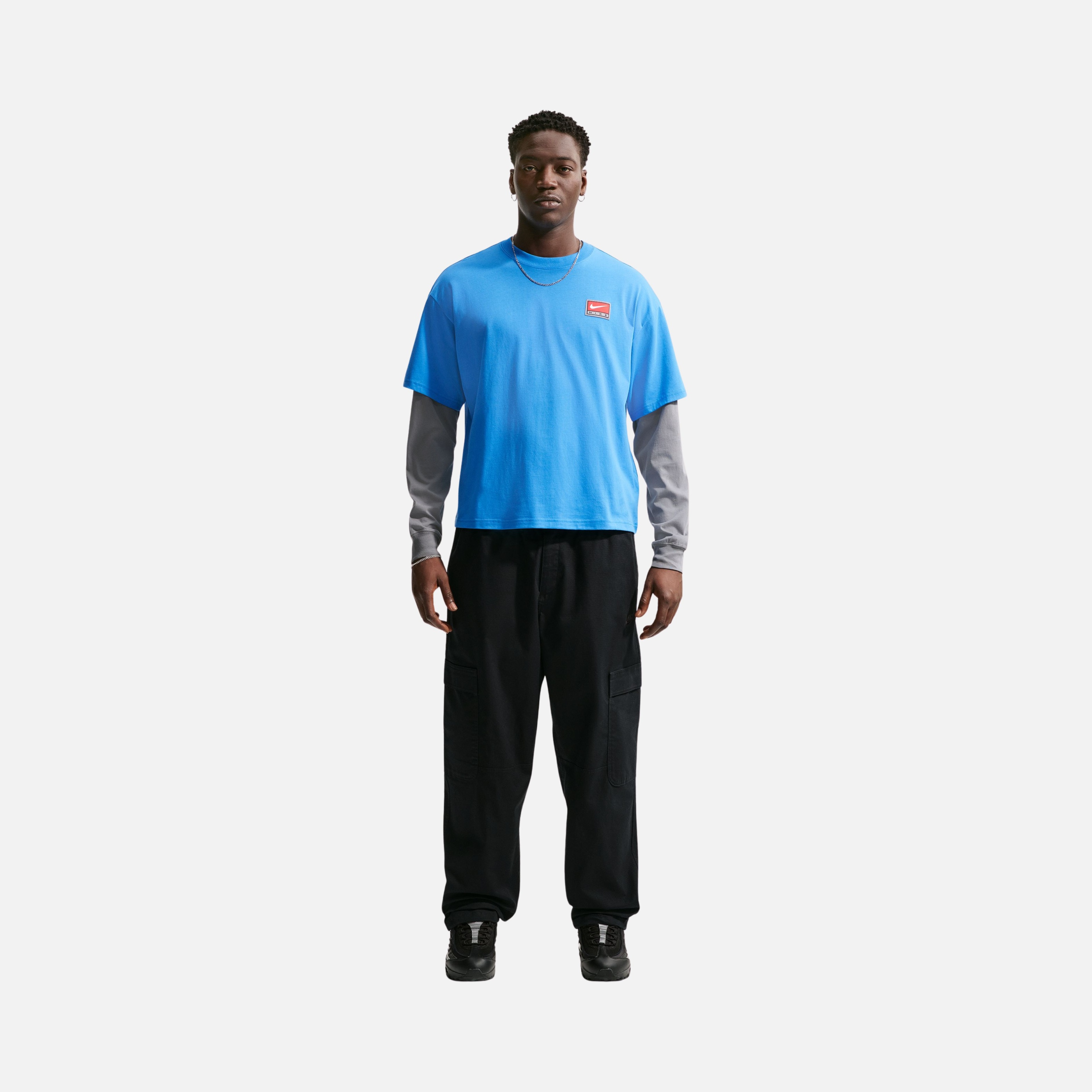 Nike Short-Sleeve Boxy Knit Top Erkek Tişört