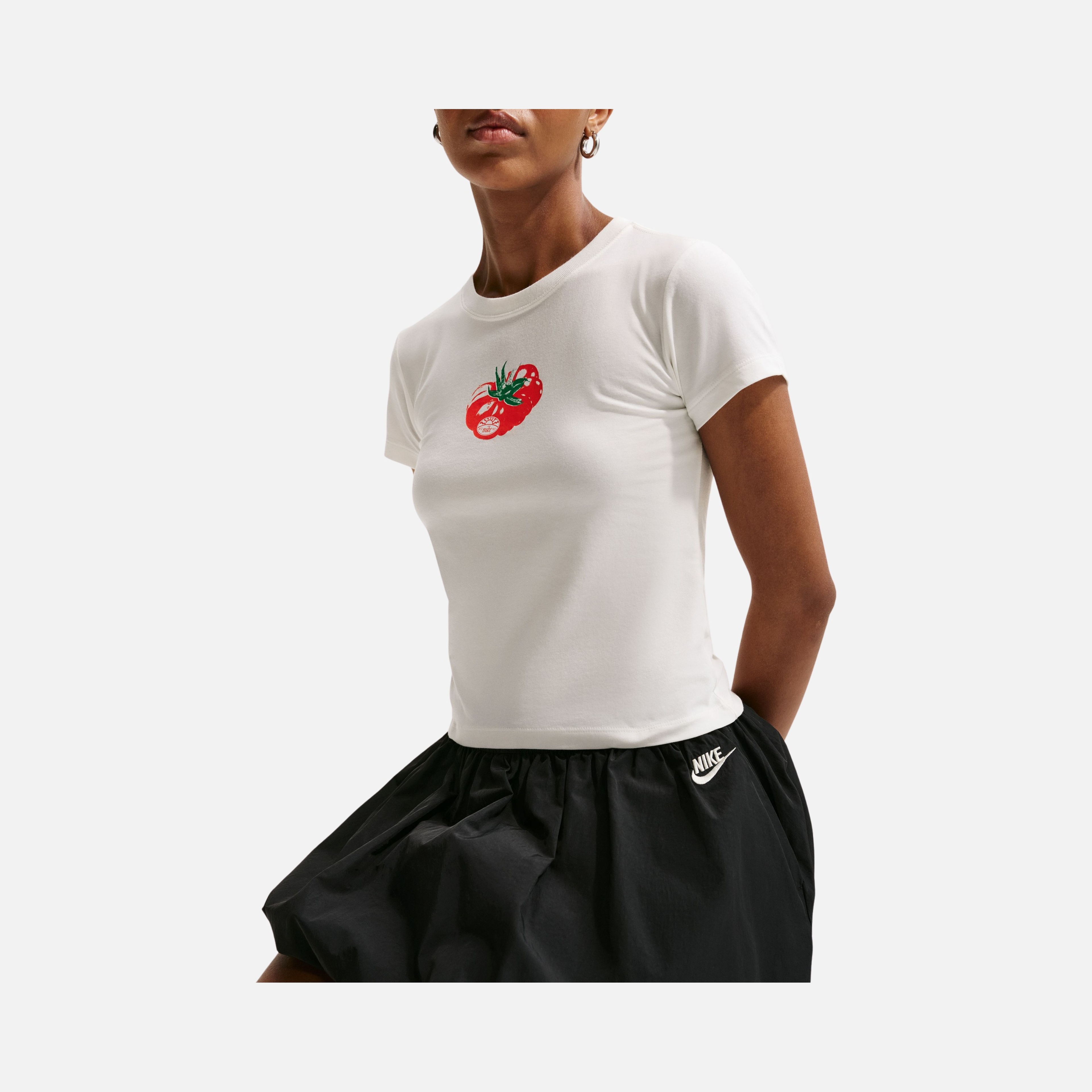 Nike Slim Mod-Cropped Tomato Tee Kadın Tişört