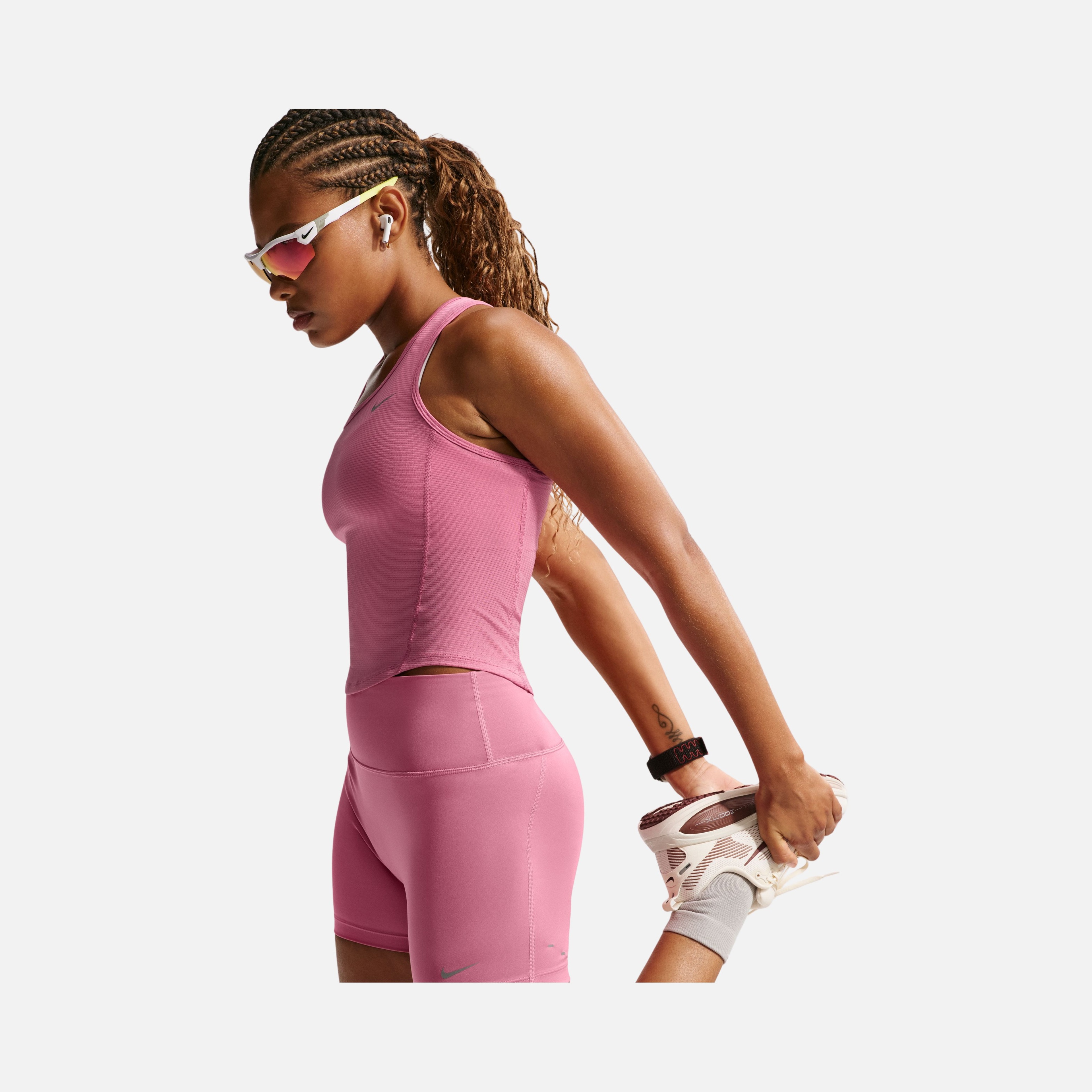 Nike Tempo Dri-Fit Crop Mesh Tank Kadın Atlet