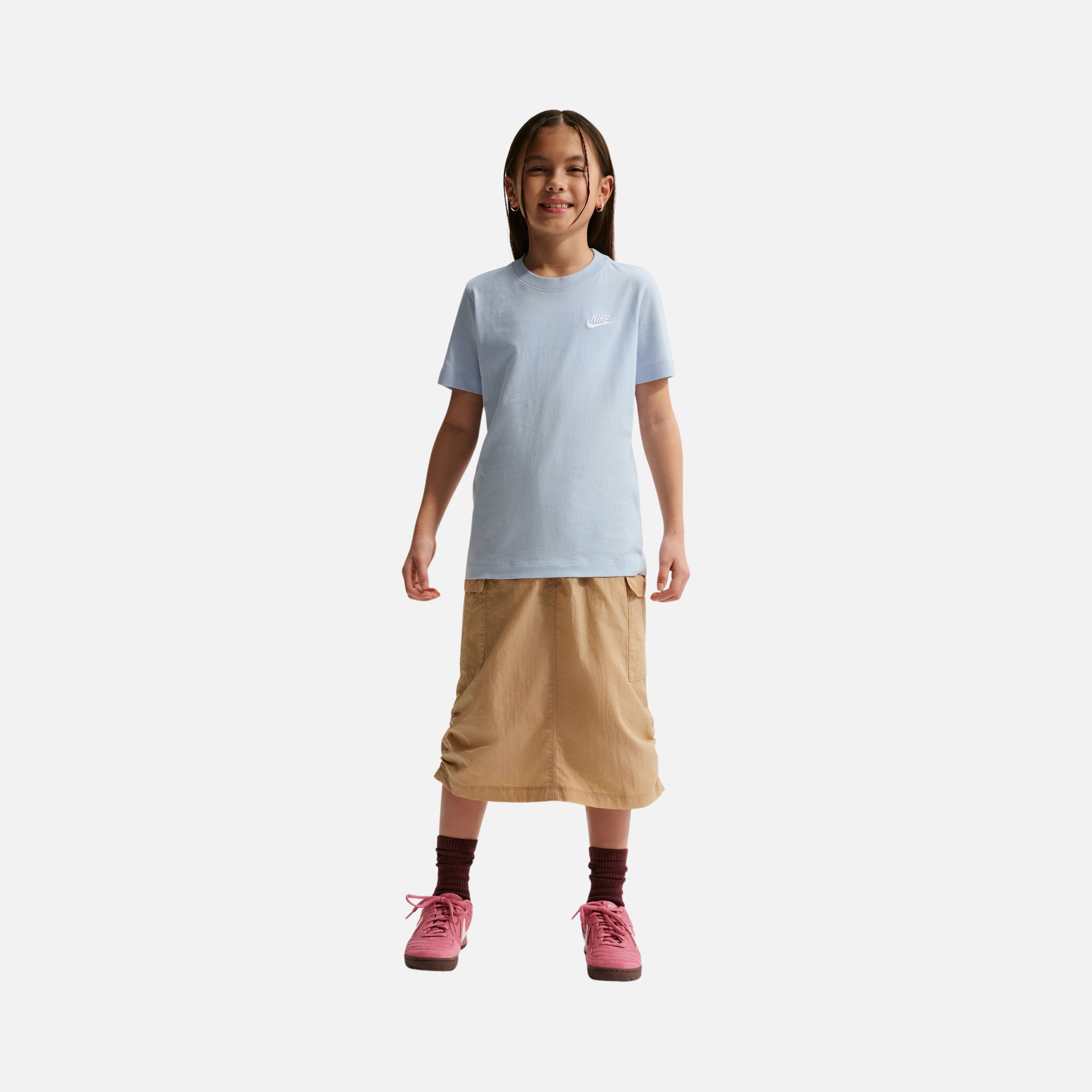 Nike Sportswear Embroidered Futura LBR Short-Sleeve Çocuk Tişört