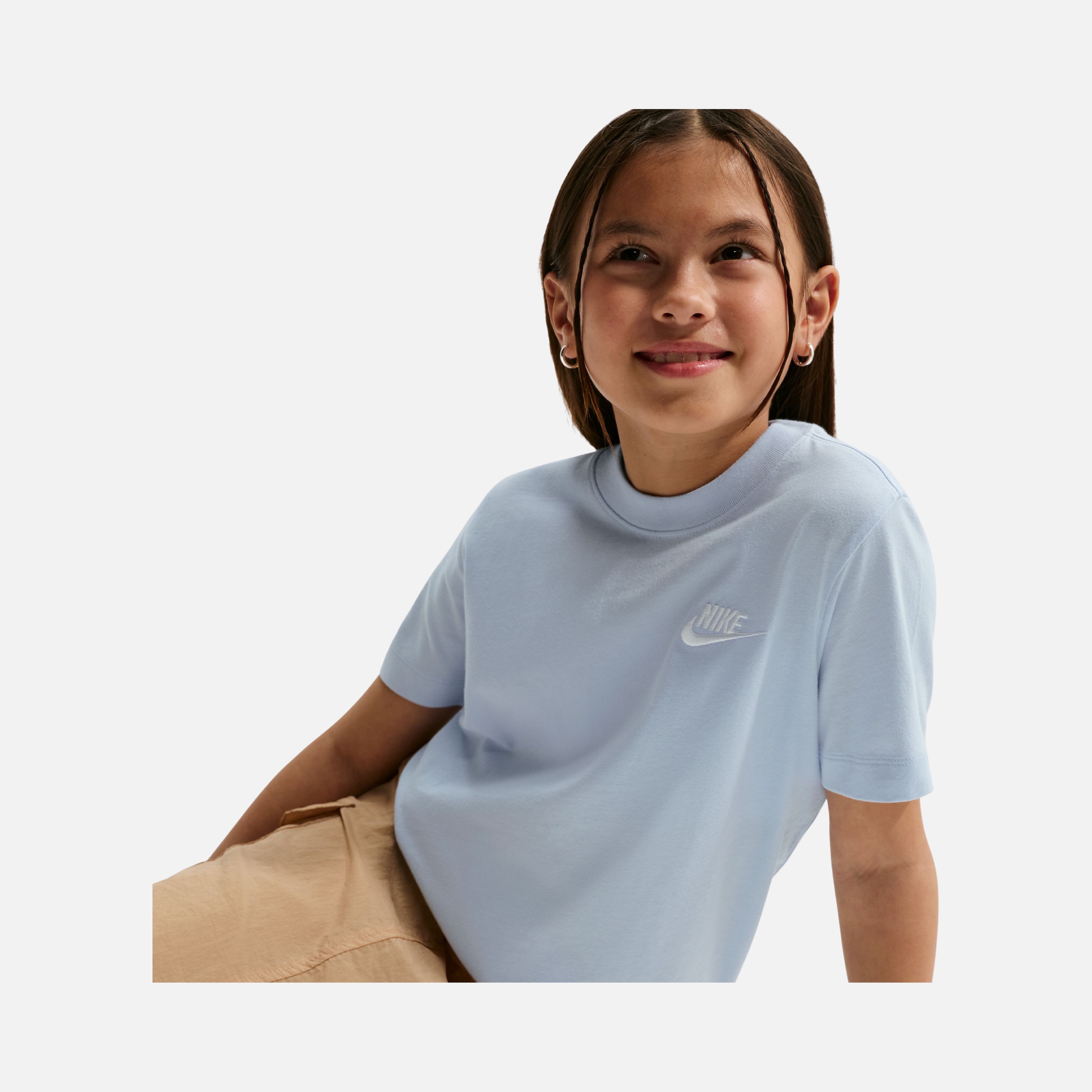 Nike Sportswear Embroidered Futura LBR Short-Sleeve Çocuk Tişört