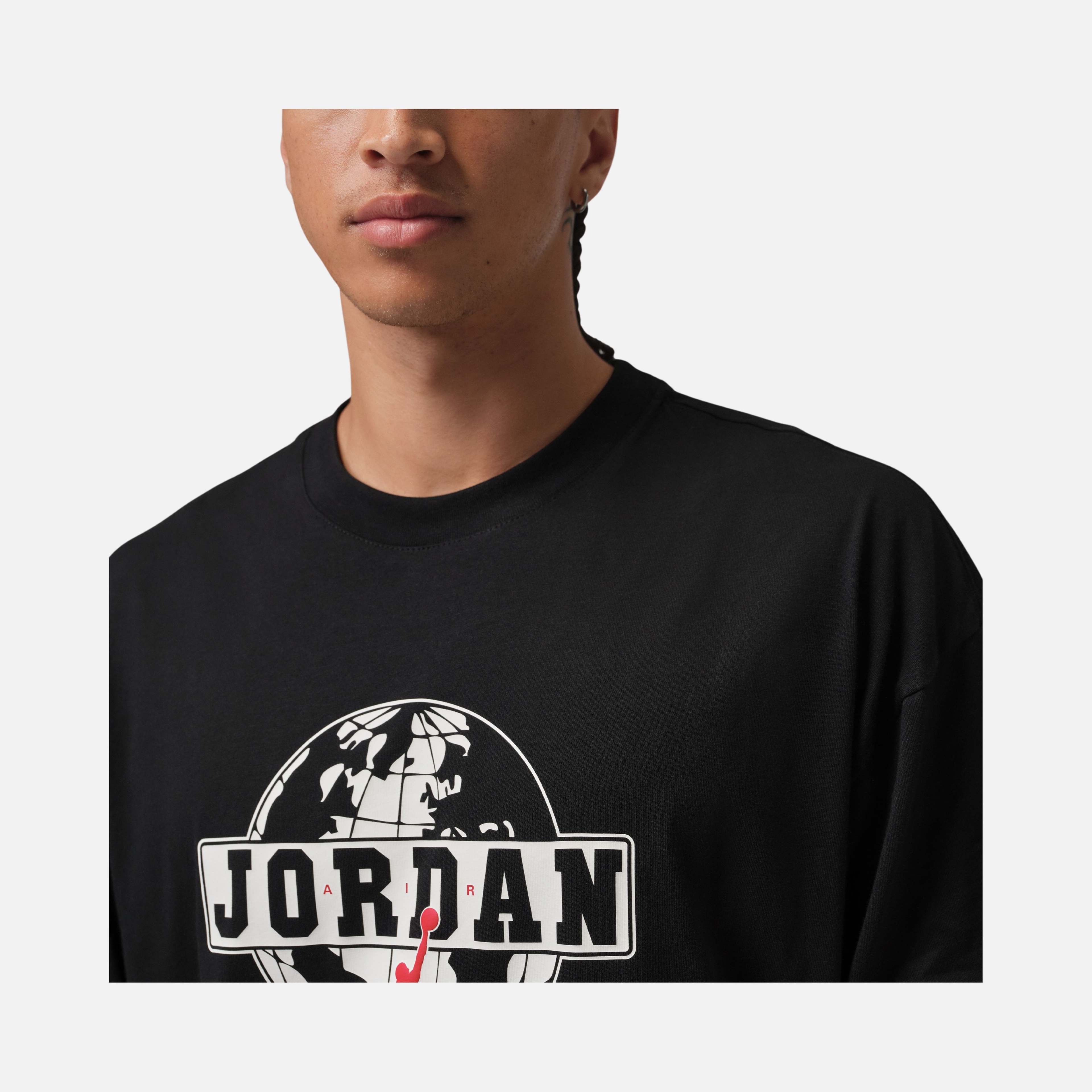Nİke Jordan Globe Gfx Oversize Ss Crew Erkek Tişört