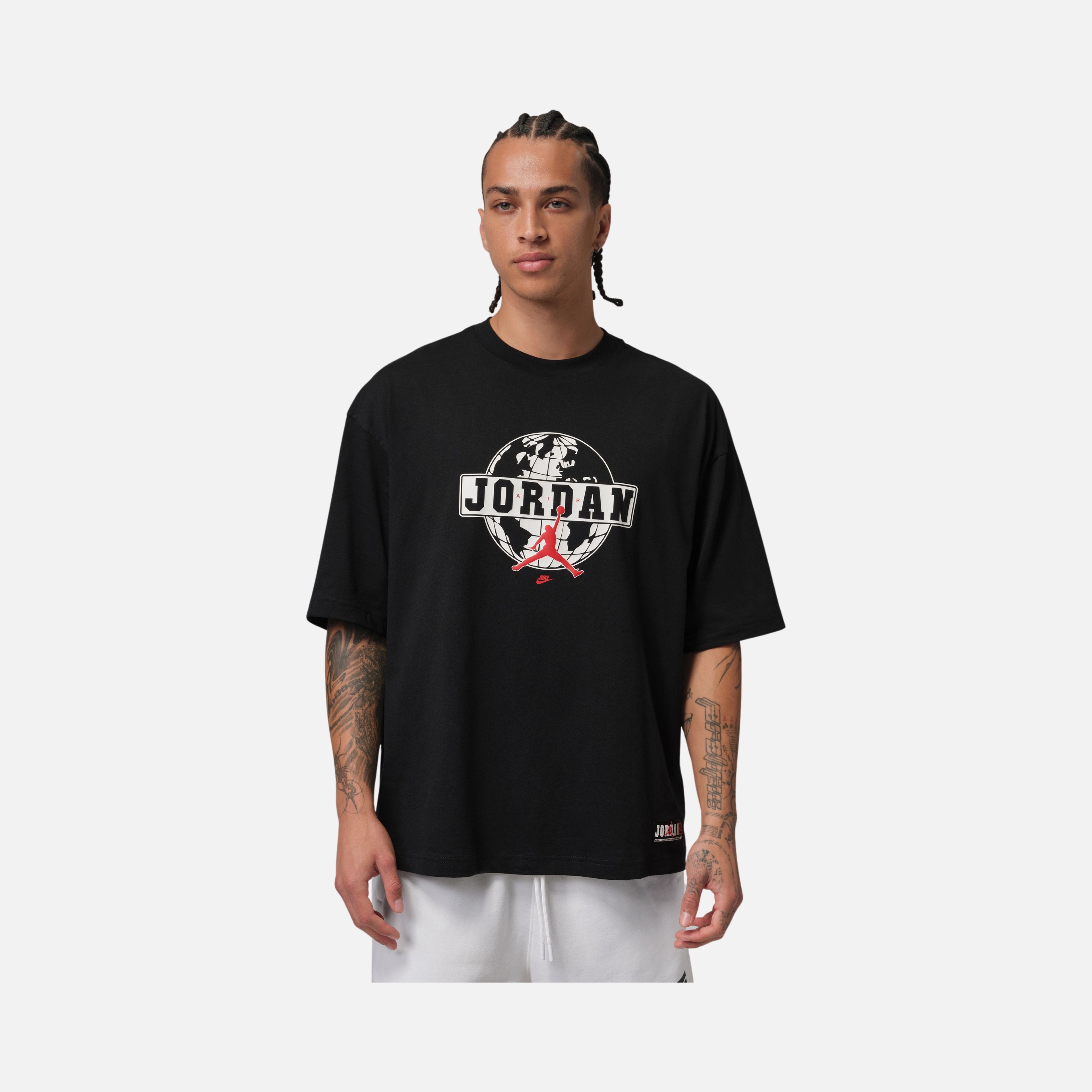 Nİke Jordan Globe Gfx Oversize Ss Crew Erkek Tişört