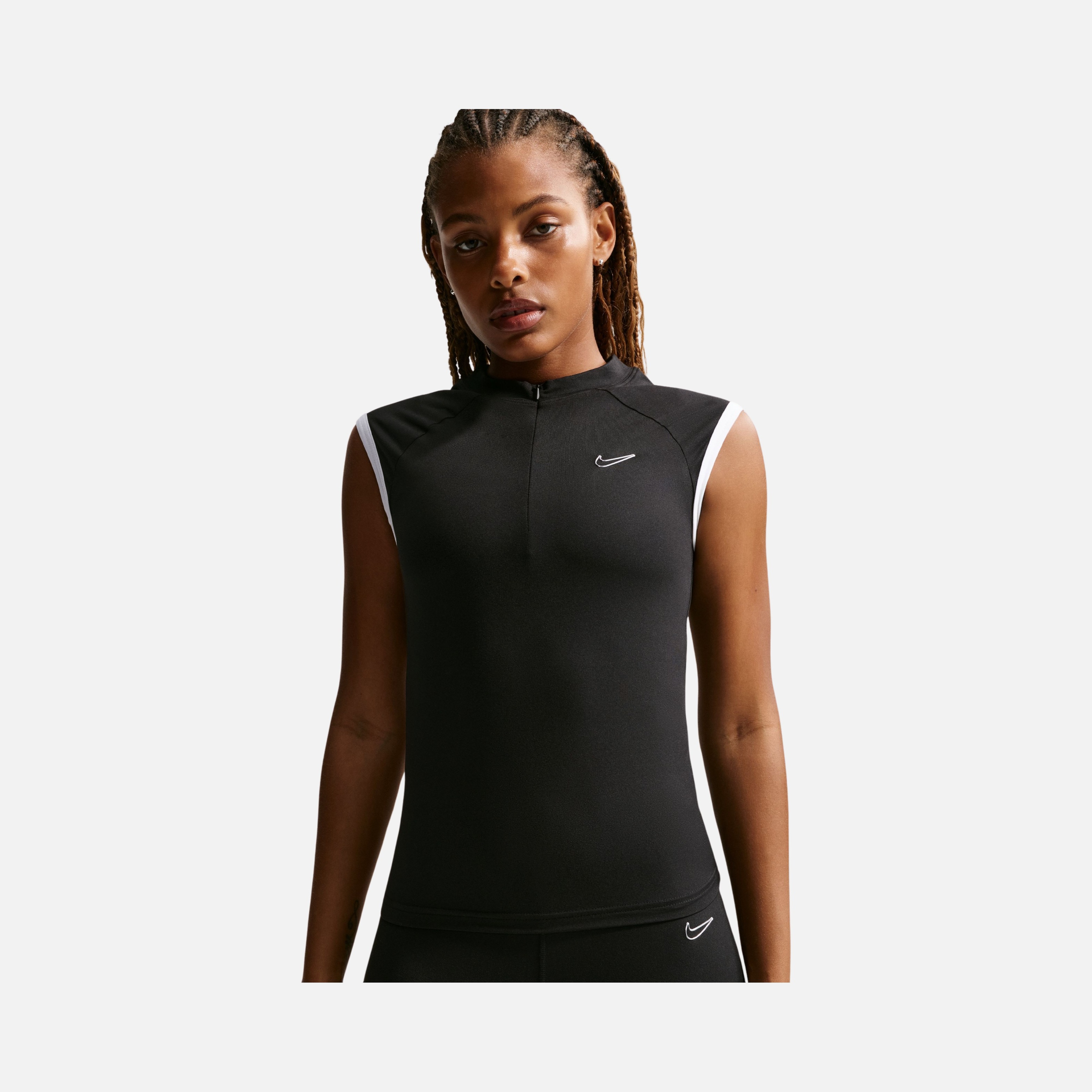 Nike Tight Sleeveless 1/4-Zip Top Kadın Tişört