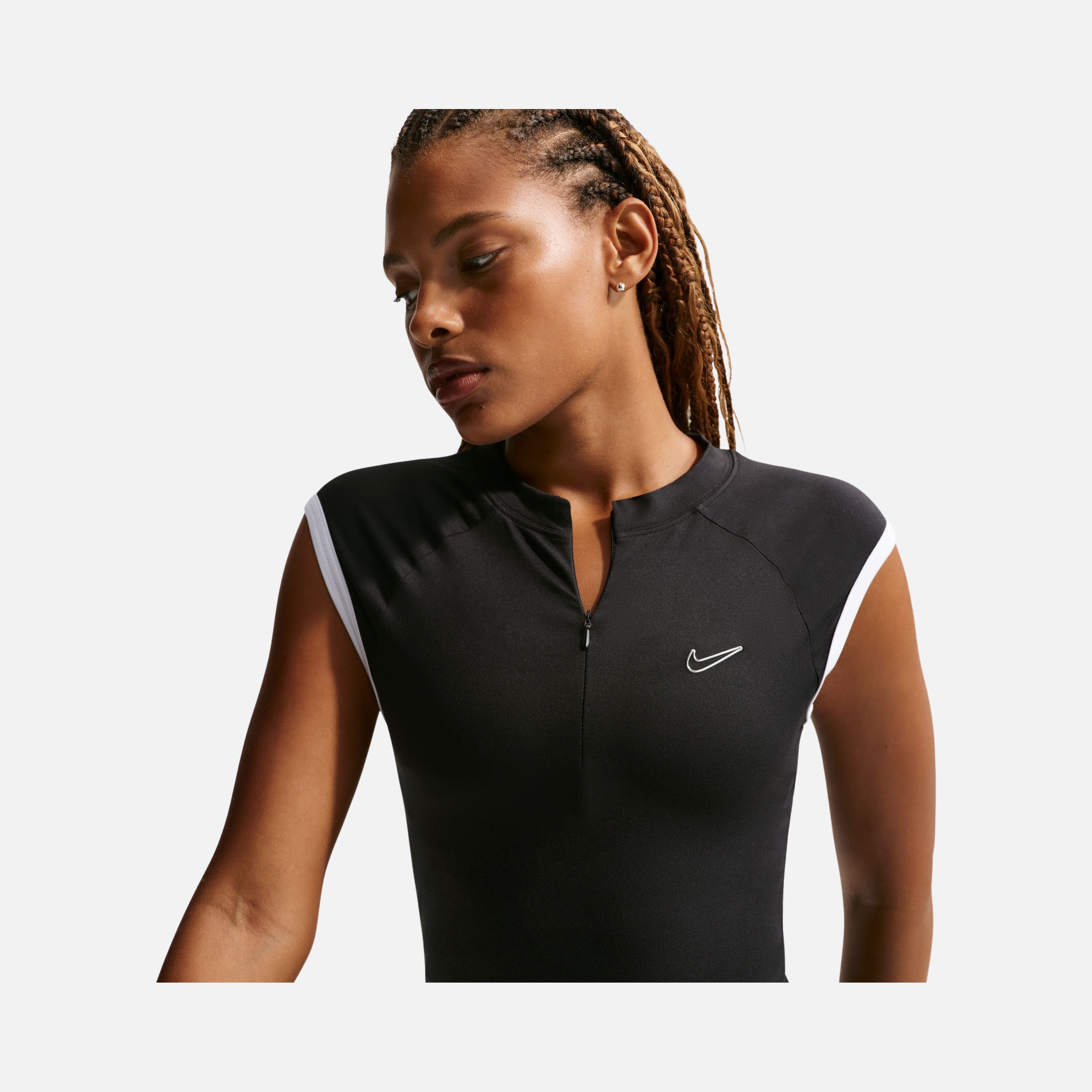 Nike Tight Sleeveless 1/4-Zip Top Kadın Tişört
