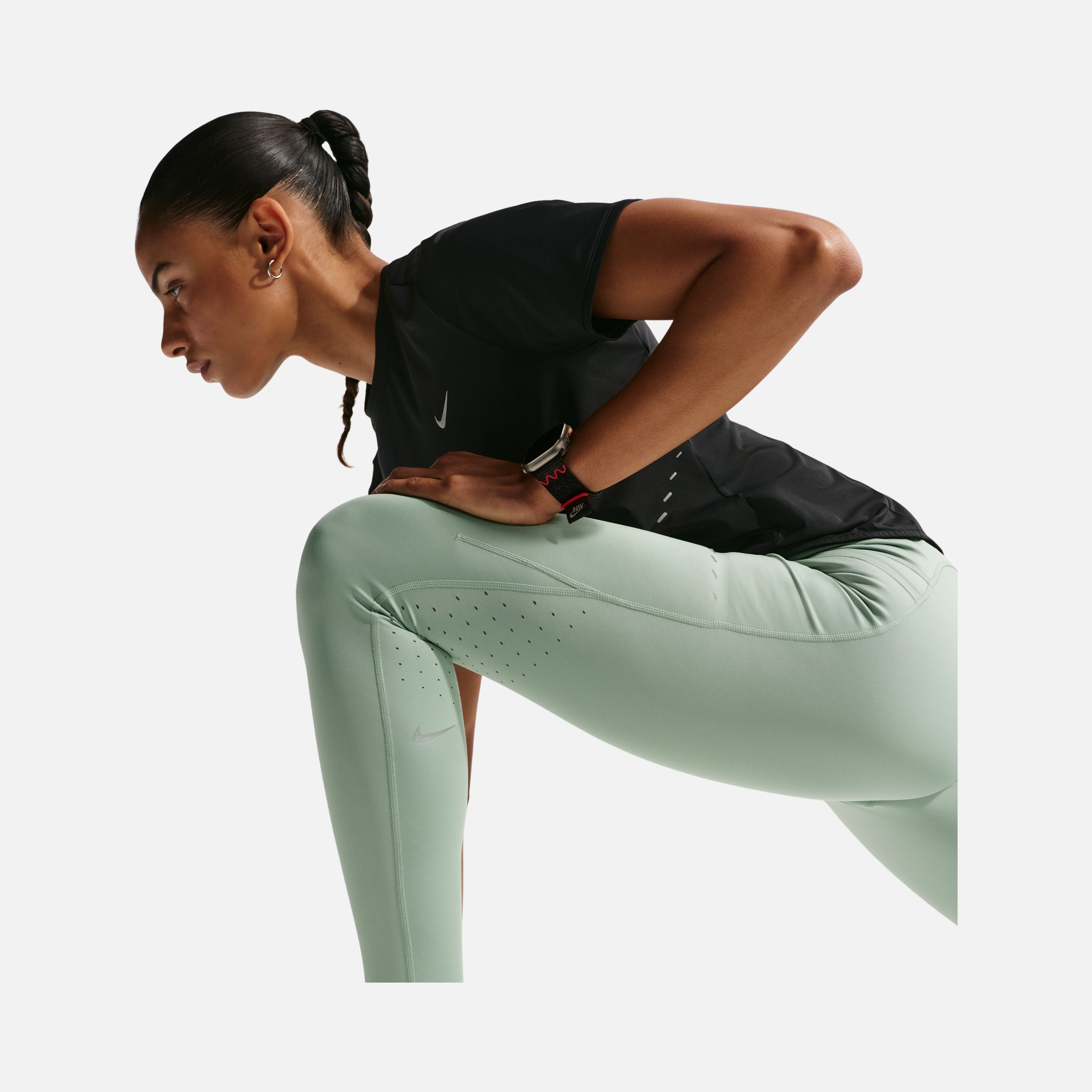 Nike Dri-Fit High-Waisted 7/8 Running With Pockets Kadın Tayt