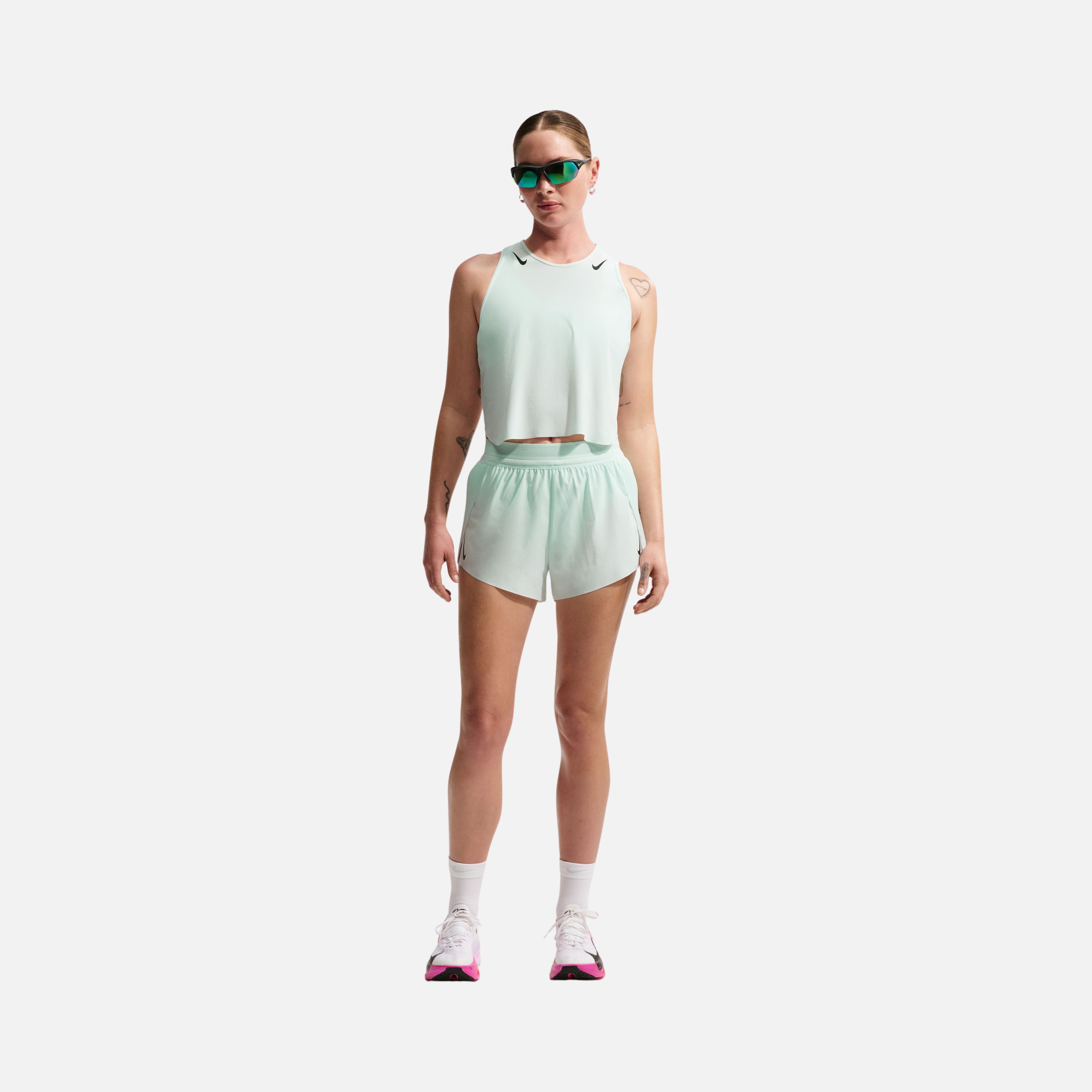 Nike AeroSwift Dri-Fit ADV Cropped Running Kadın Atlet