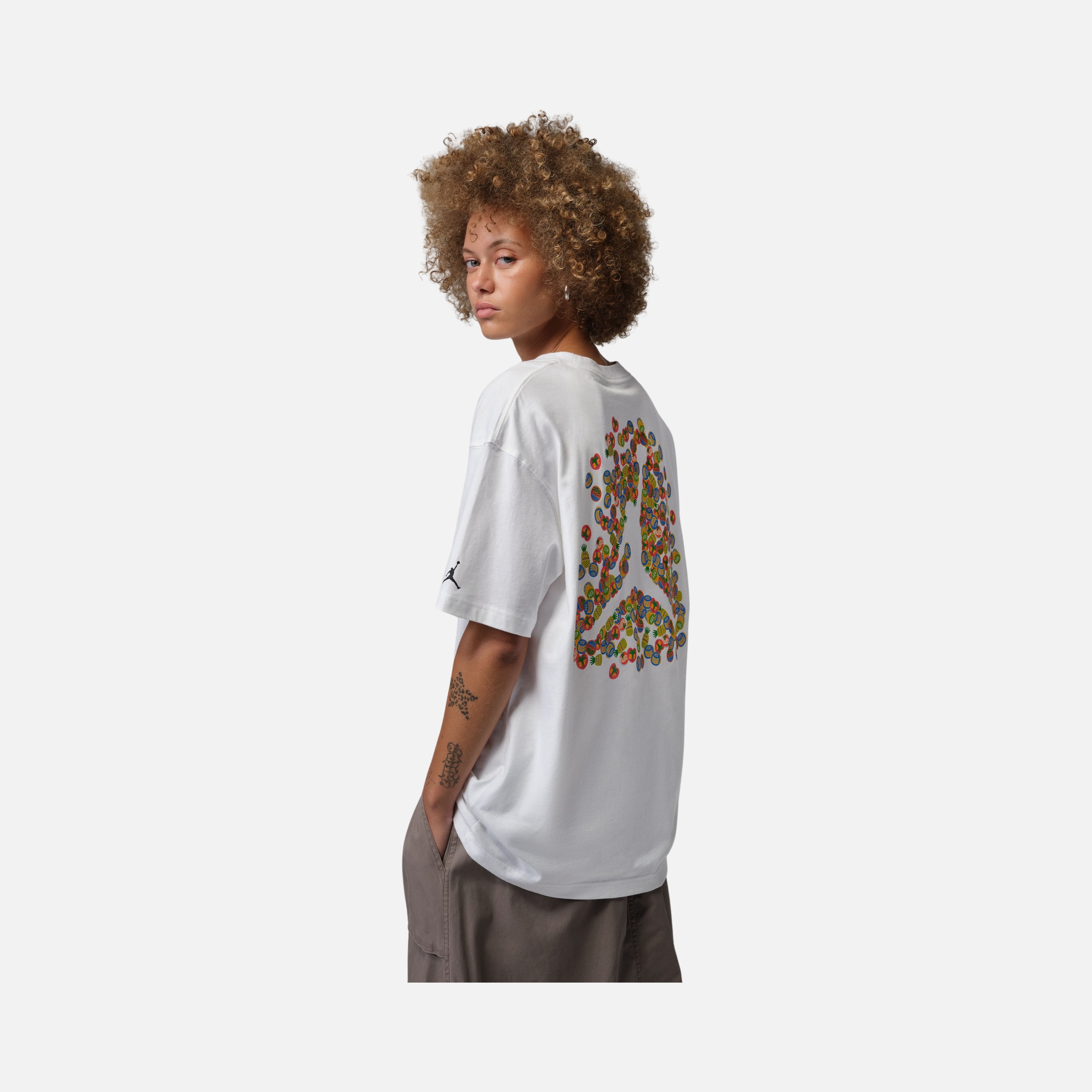 Nike W Jordan Brk Ss Os Gfx Tee Frt Kadın Tişört