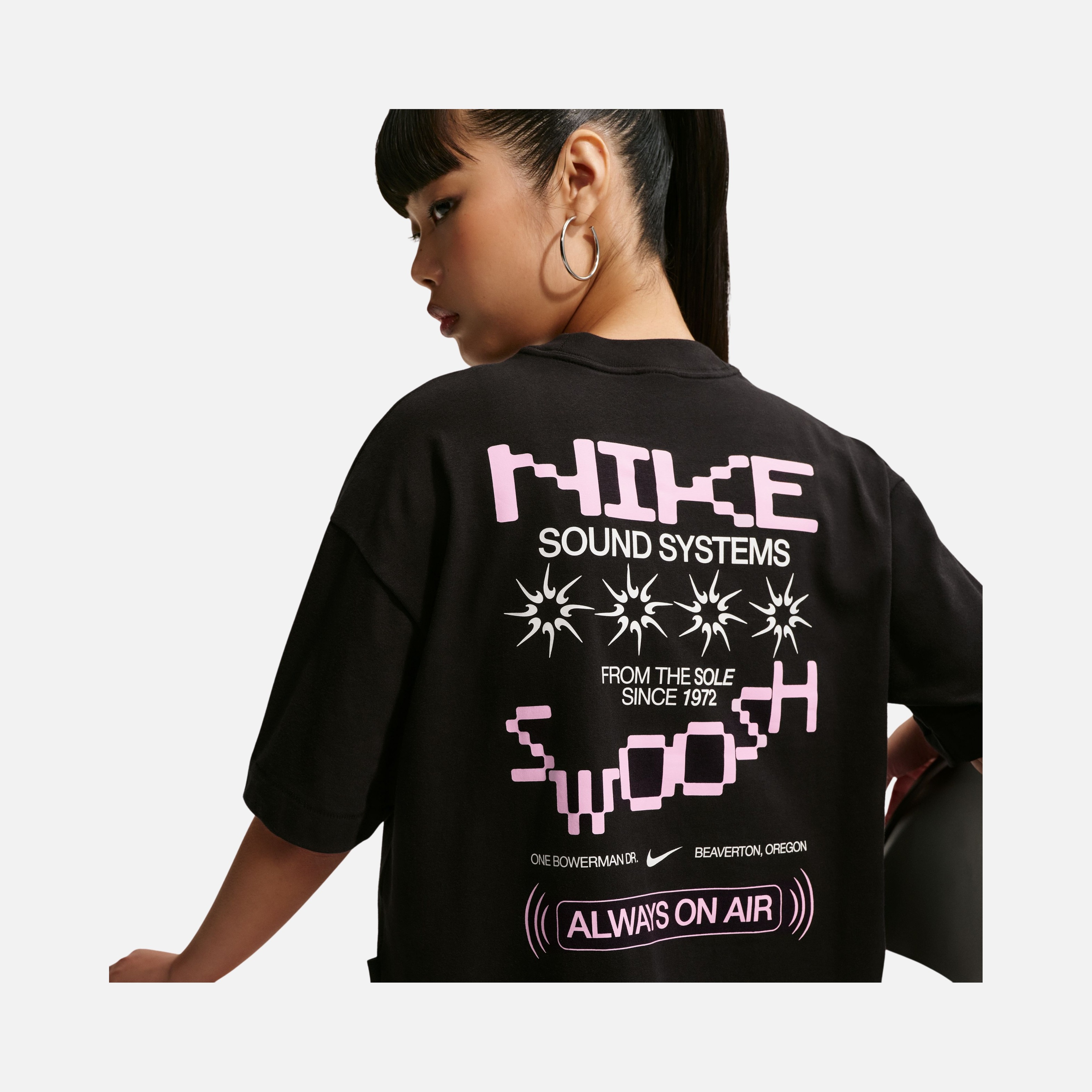 Nike W Nsw Luxe Md Crp Fest13 Tee Kadın Tişört