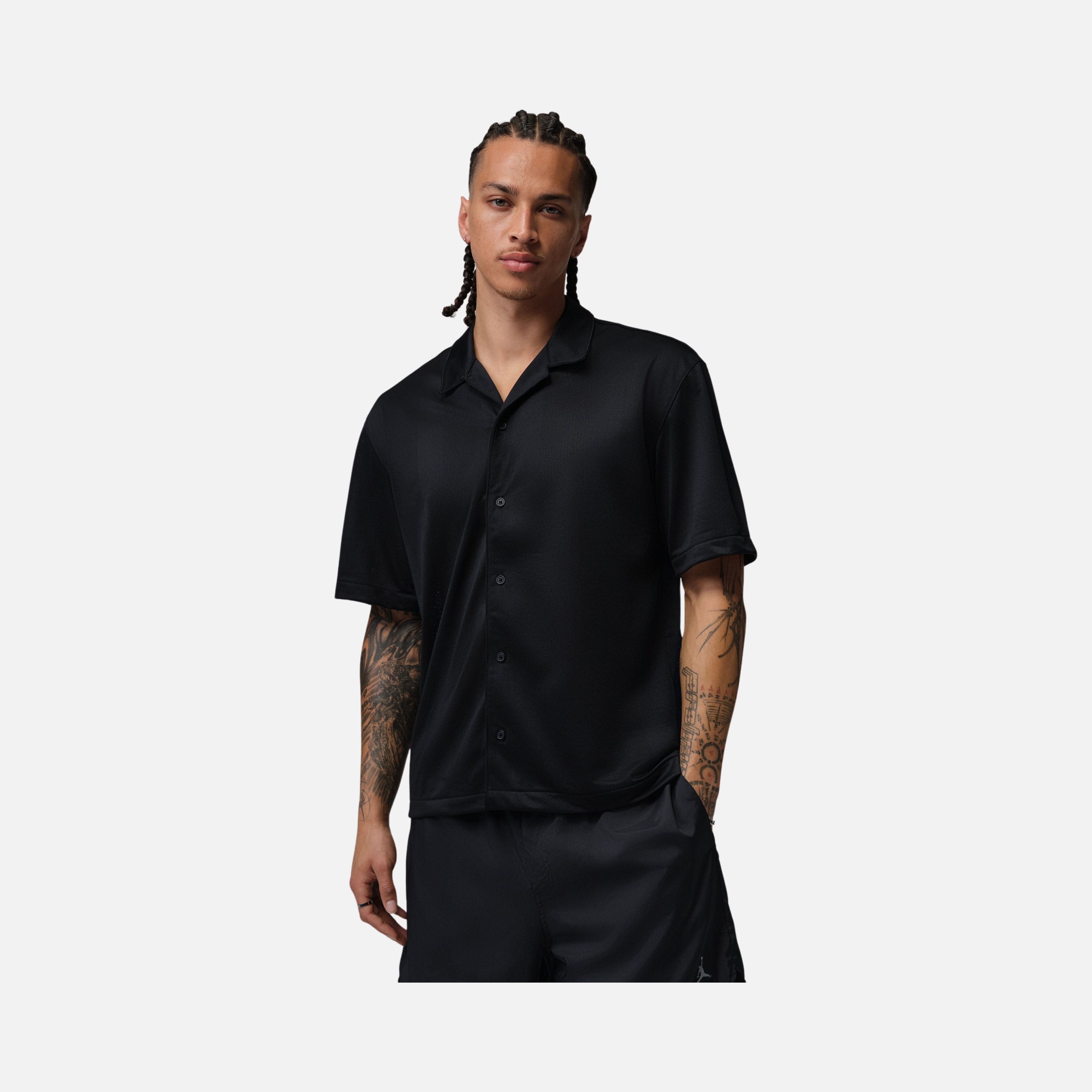 Nike M Jordan Brooklyn Fstvl Btn Dwn Top Erkek Tişört