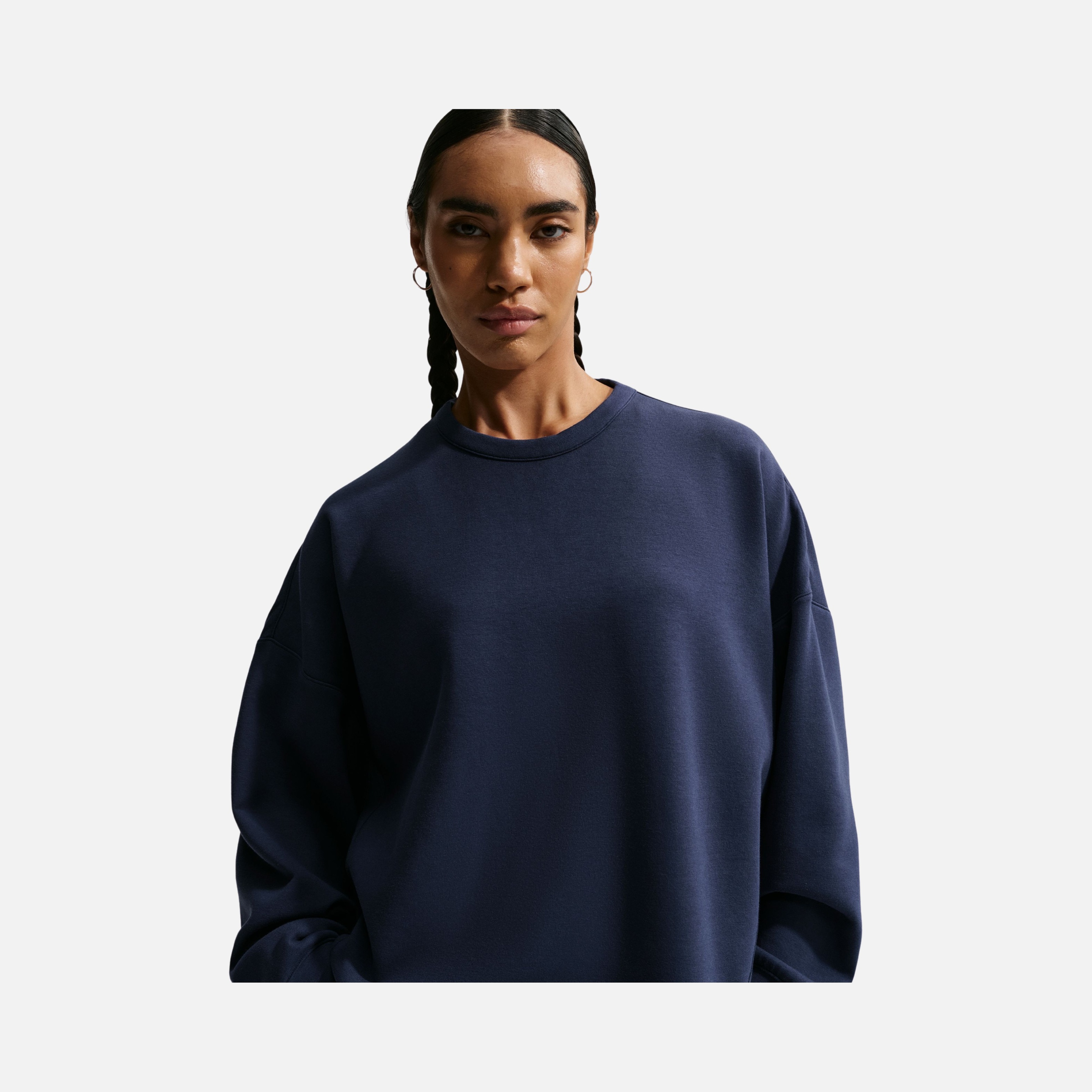 Nike 24.7 Dri-Fit Soft Knit Extra Loose Cut Crew Training Kadın Sweatshirt