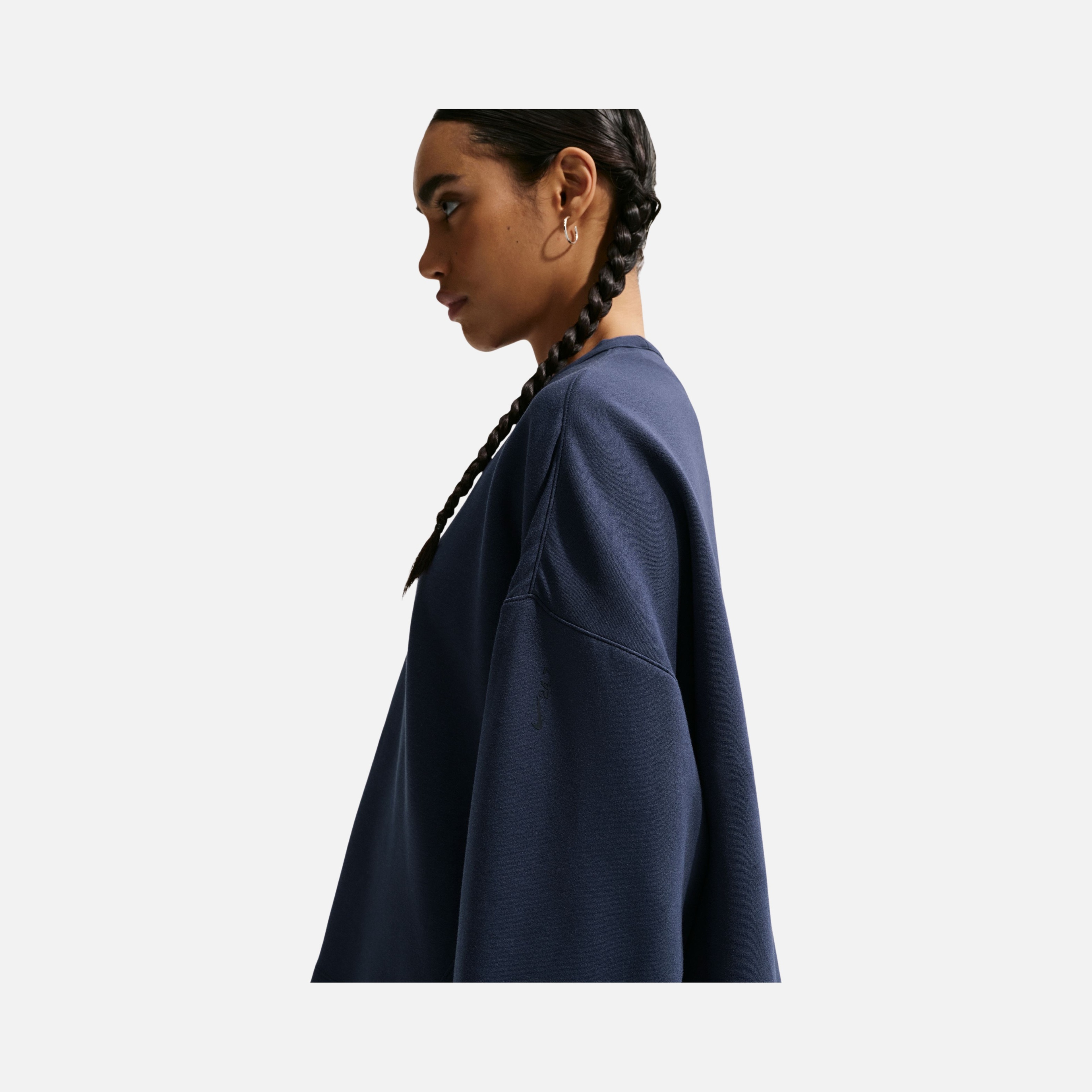 Nike 24.7 Dri-Fit Soft Knit Extra Loose Cut Crew Training Kadın Sweatshirt