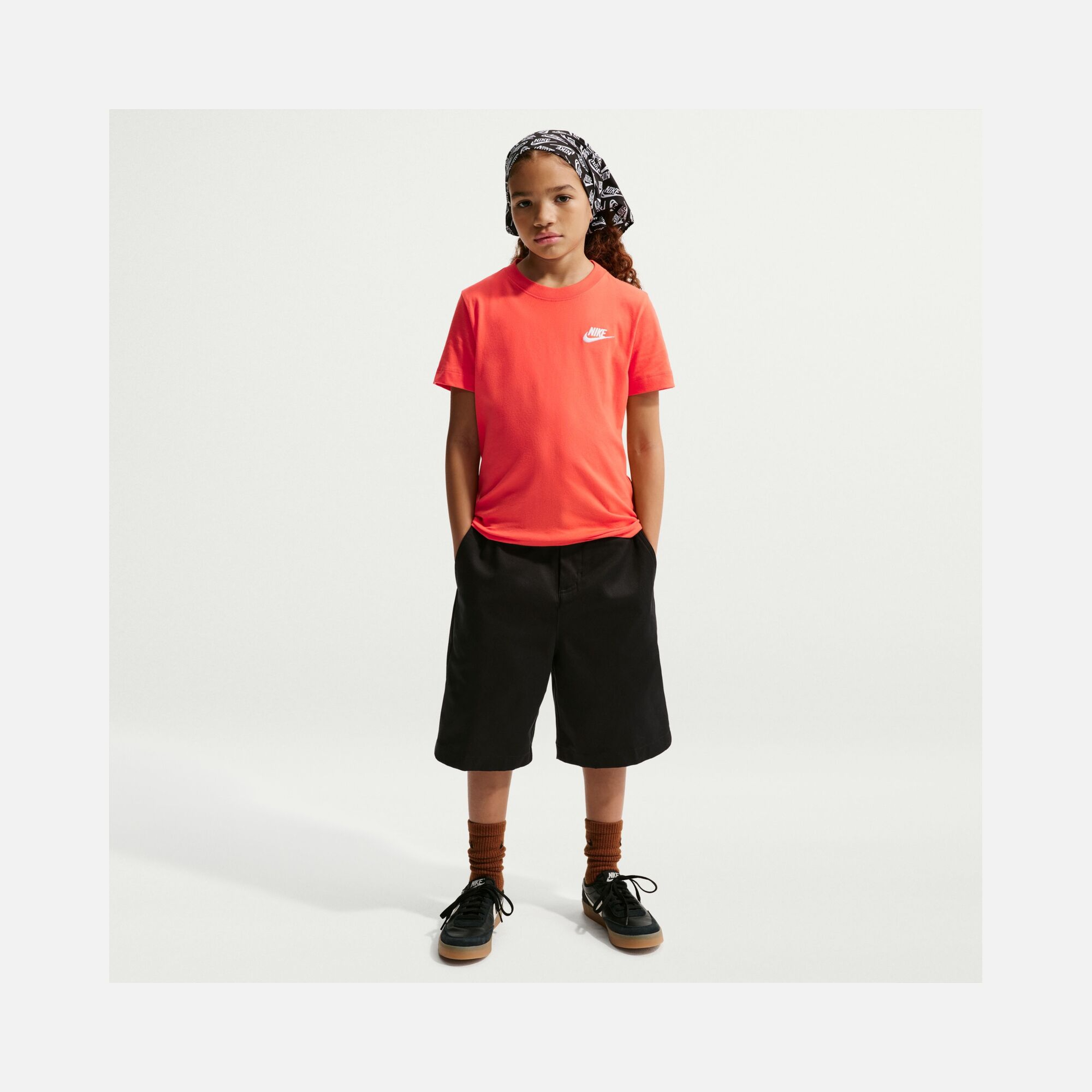 Nike Sportswear Embroidered Futura LBR Short-Sleeve Çocuk Tişört