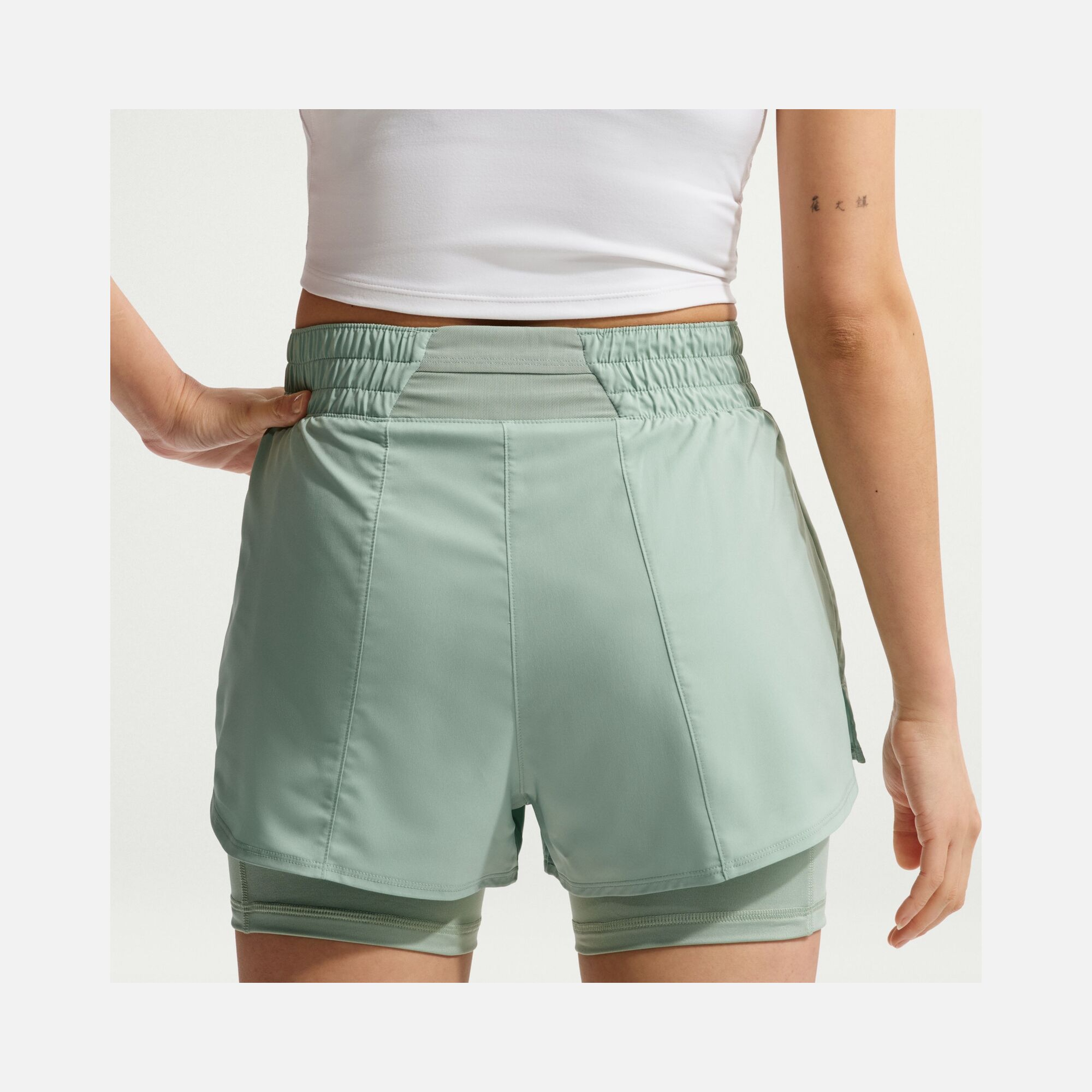 Nike Dri-Fit One High-Waisted 3" 2-in-1 Training Kadın Şort