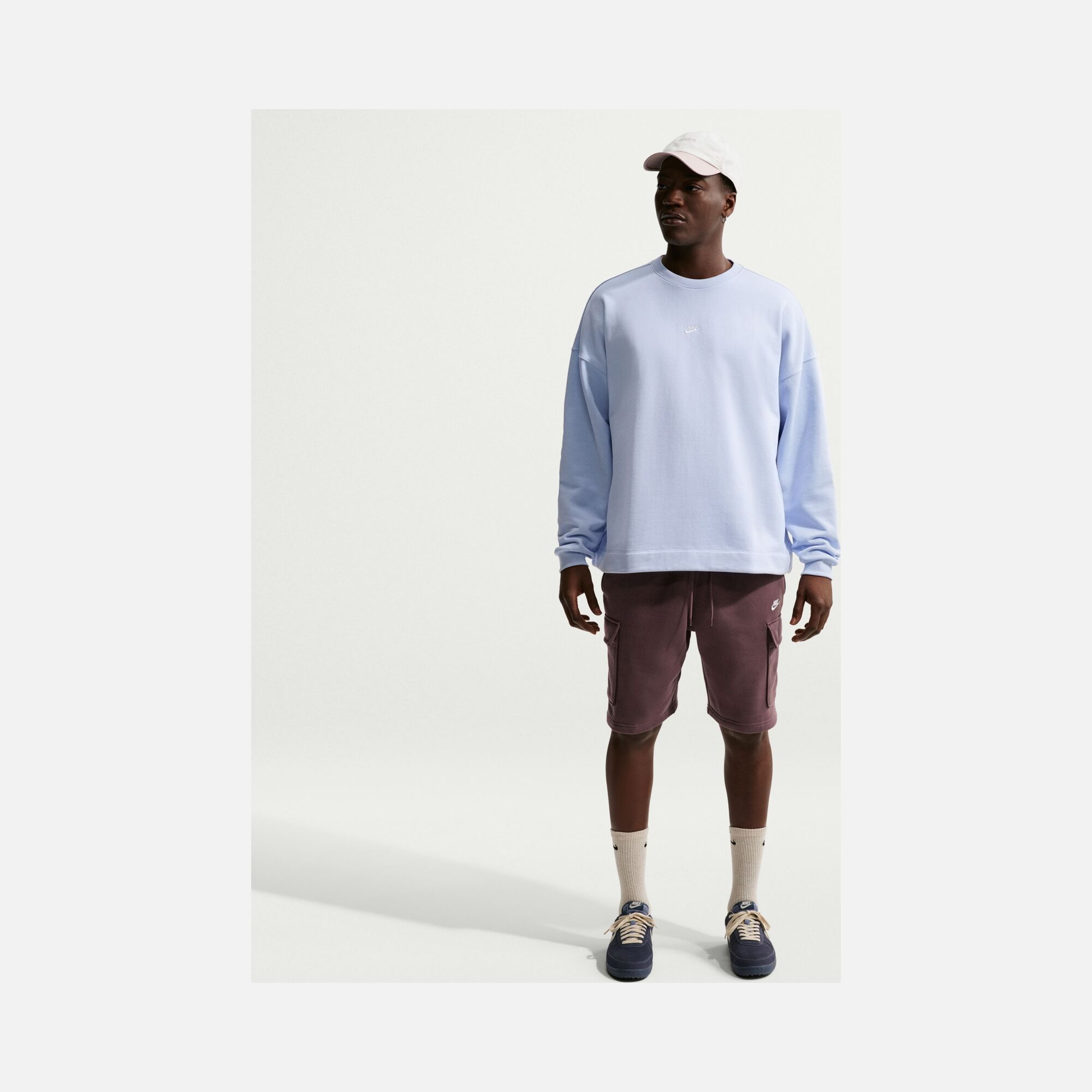 Nike Sportswear Club Oversized French-Terry Crew Sweatshirt