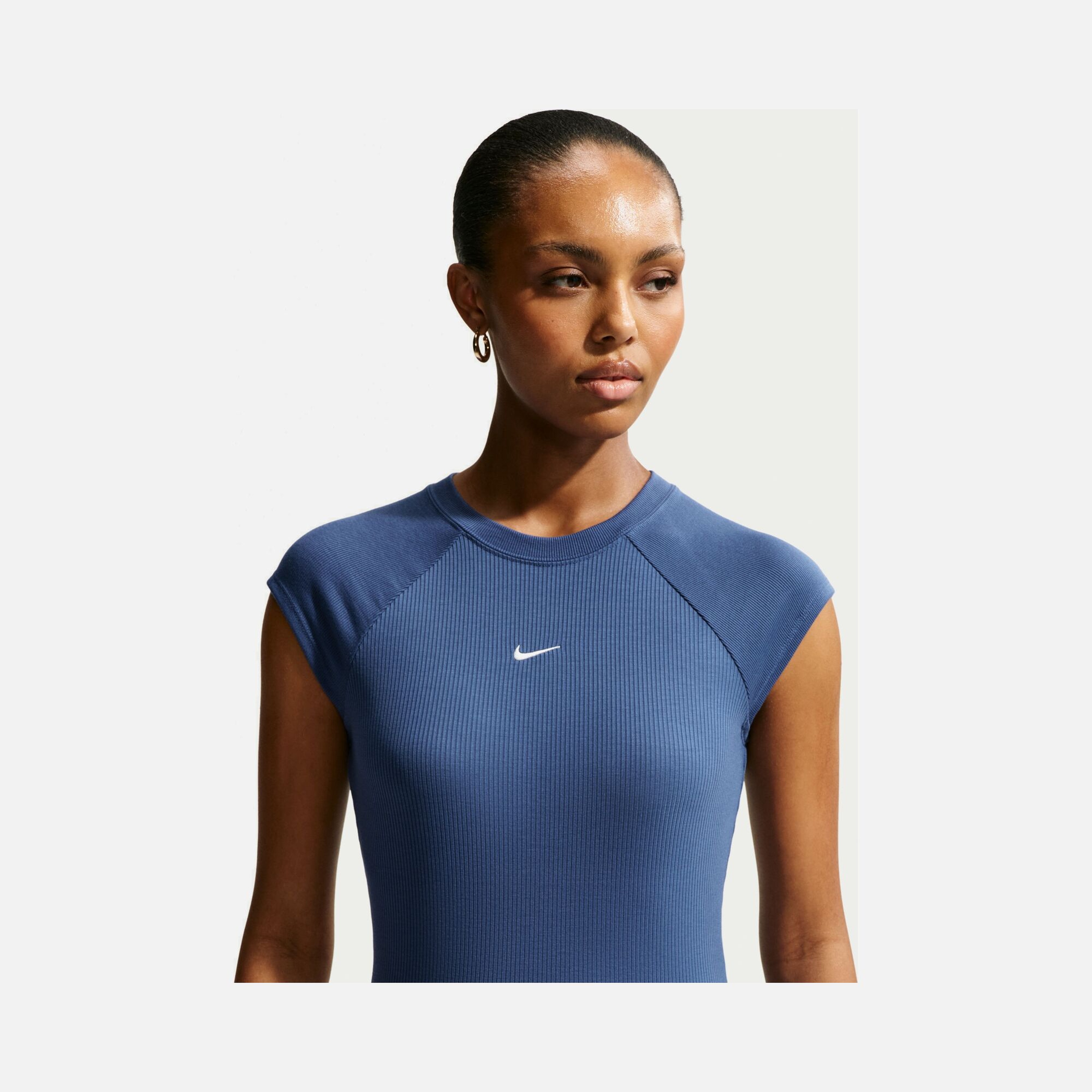 Nike Nsw Chill Knit Rib Ss Top Kadın Tişört