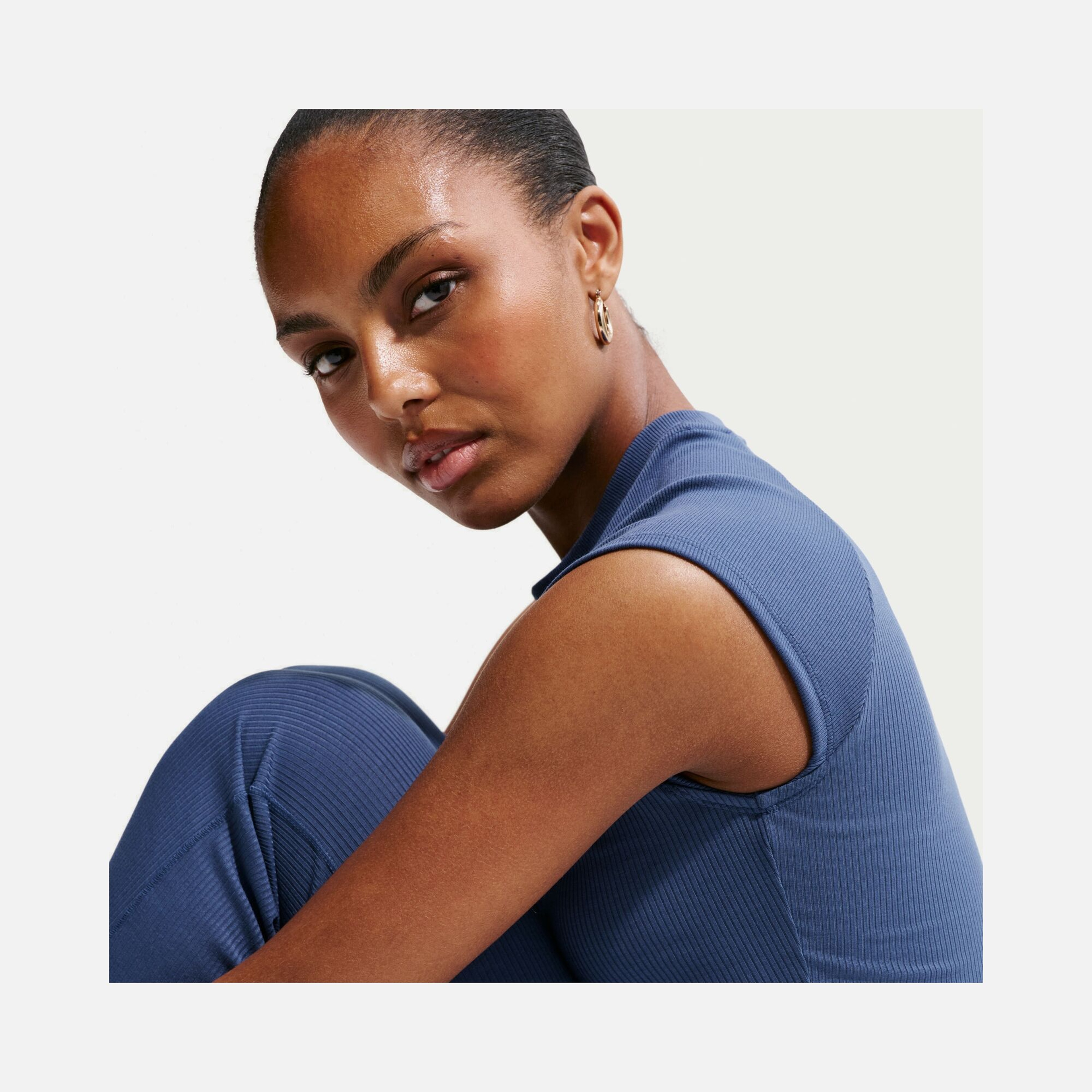 Nike Nsw Chill Knit Rib Ss Top Kadın Tişört