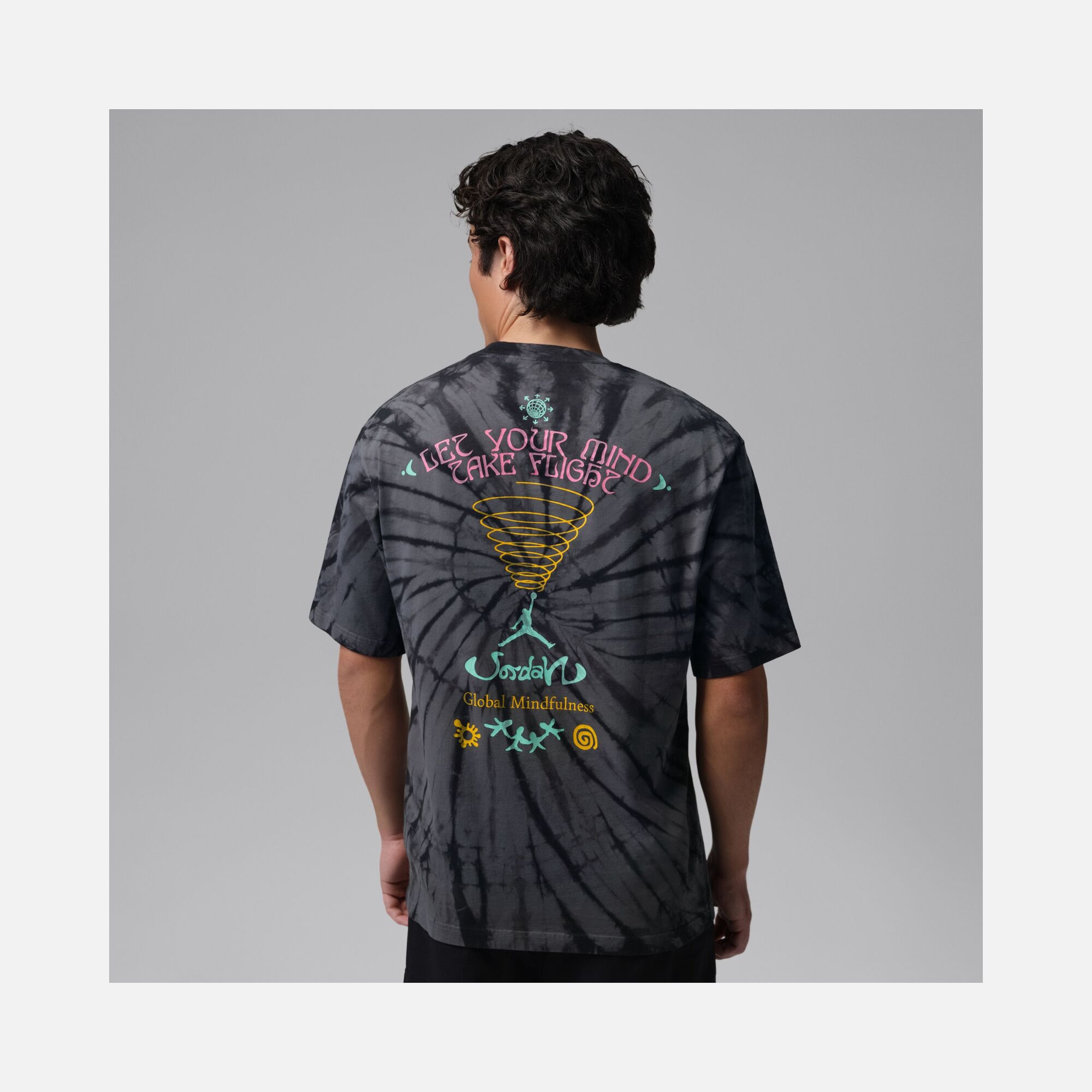 Nike Jordan Brooklyn Tie Dye Fest Ss Crew Erkek Tişört