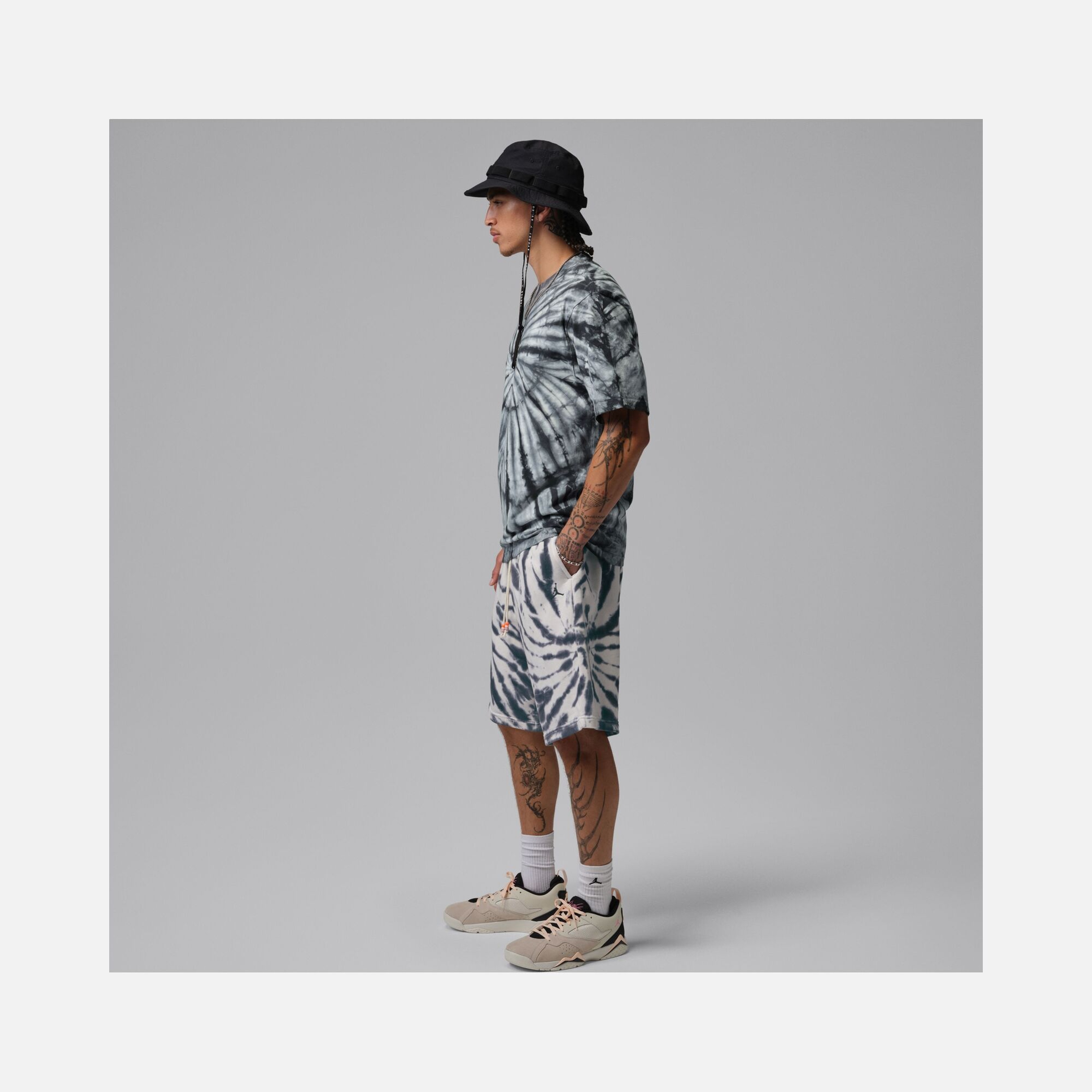 Nike Jordan Brooklyn Festival Tie-Dye Fleece Erkek Şort