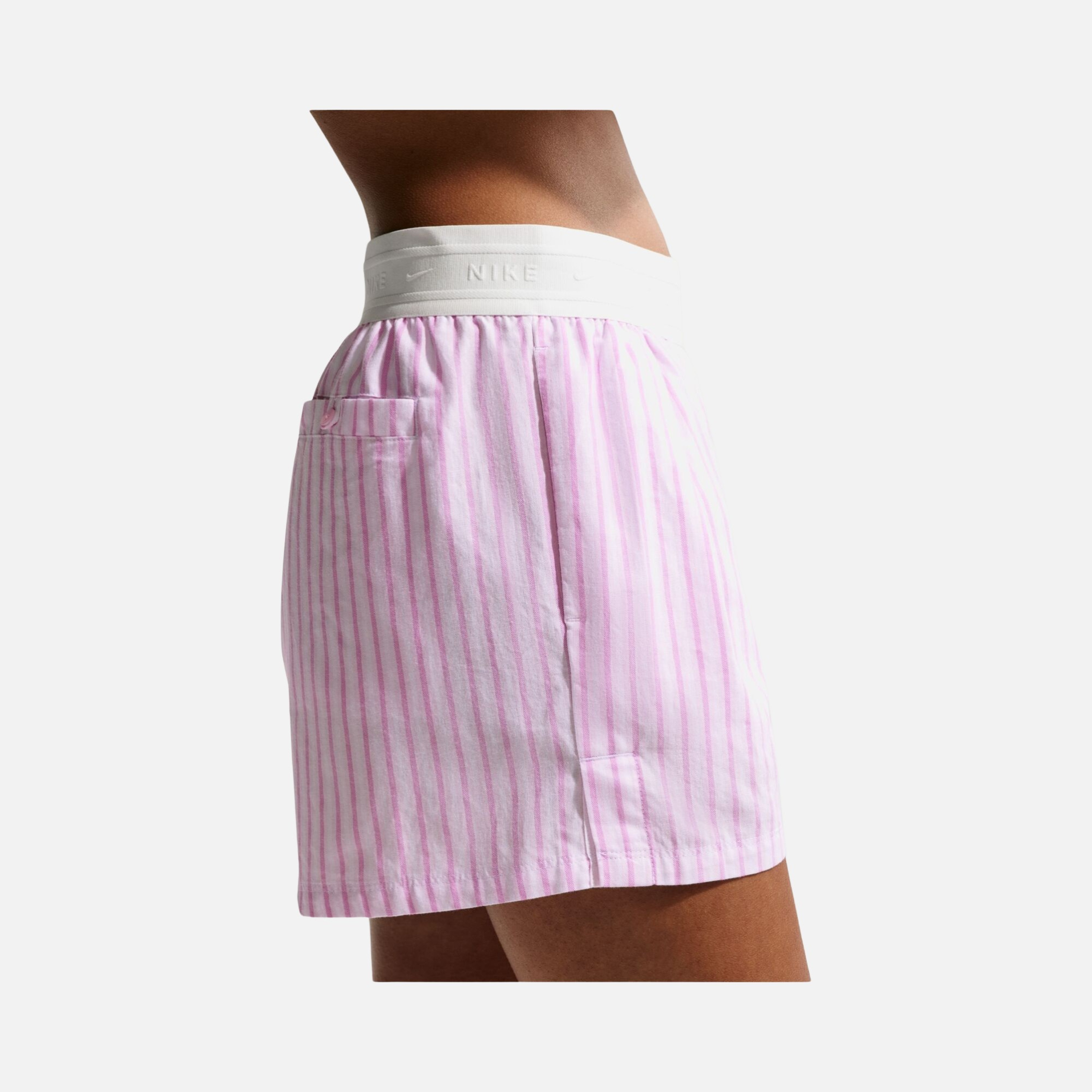 Nike Sportswear Offline Woven Poplin Çizgili Kadın Şort