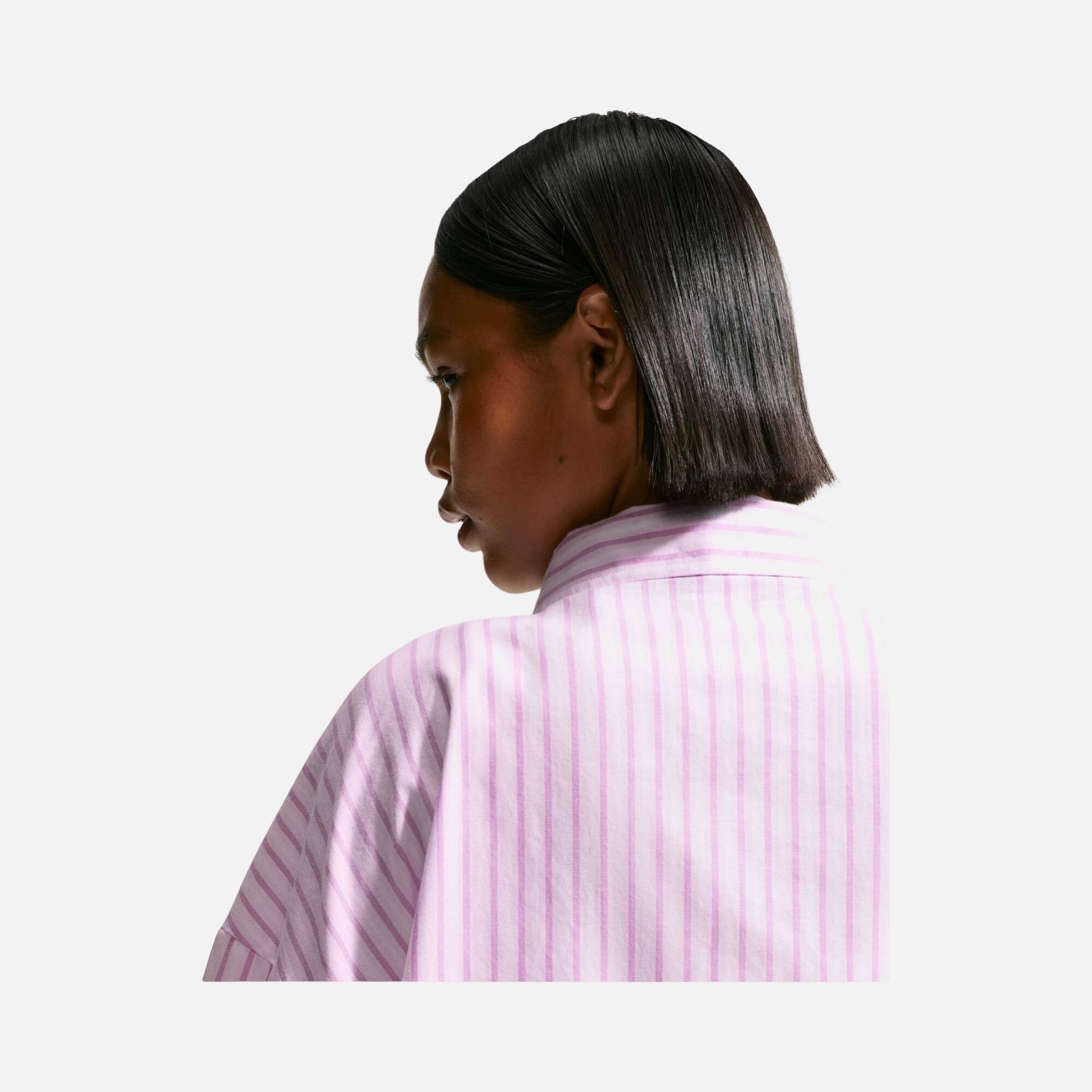 Nike Sportswear Offline Woven Poplin Çizgili Kadın Gömlek