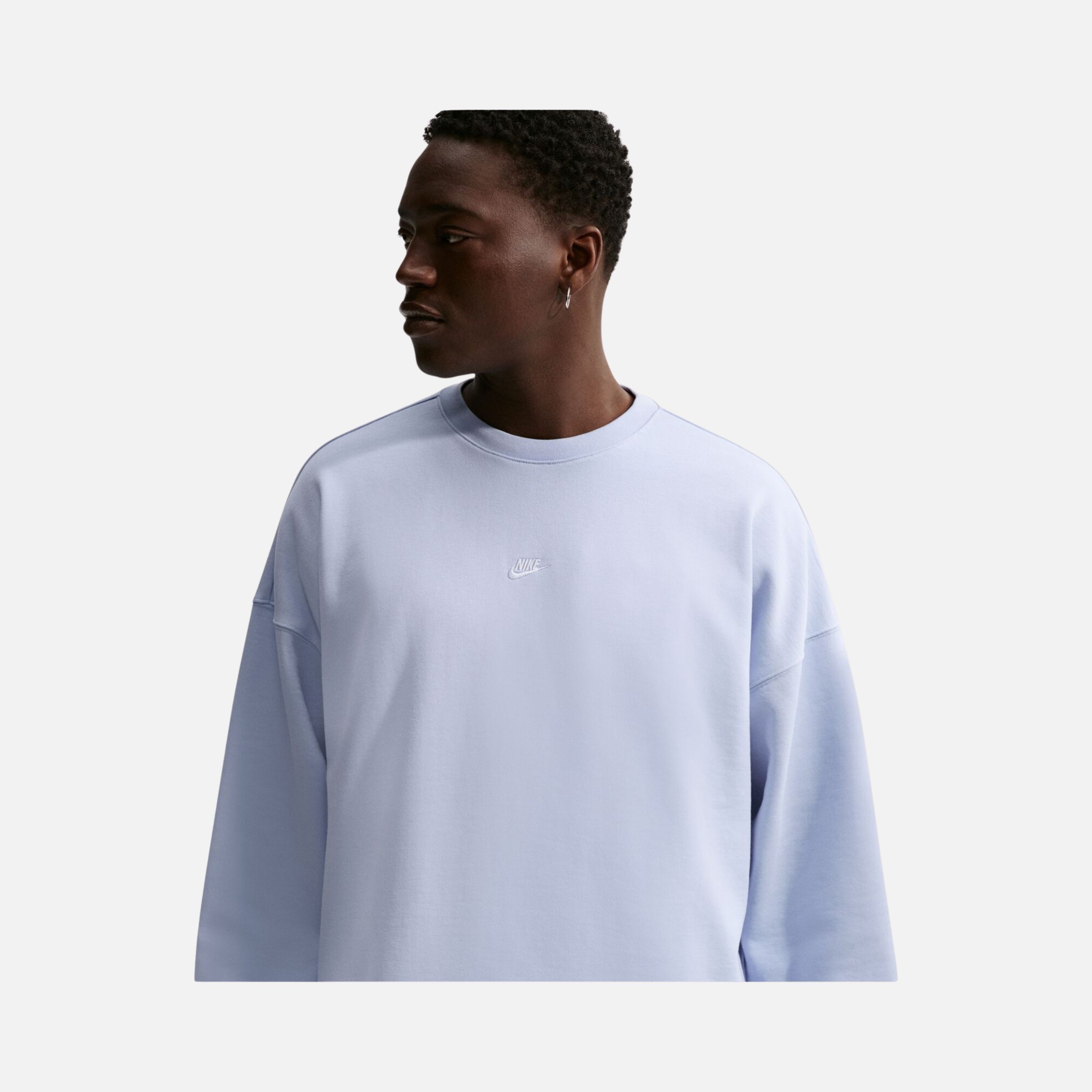 Nike Sportswear Club Oversized French-Terry Crew Sweatshirt