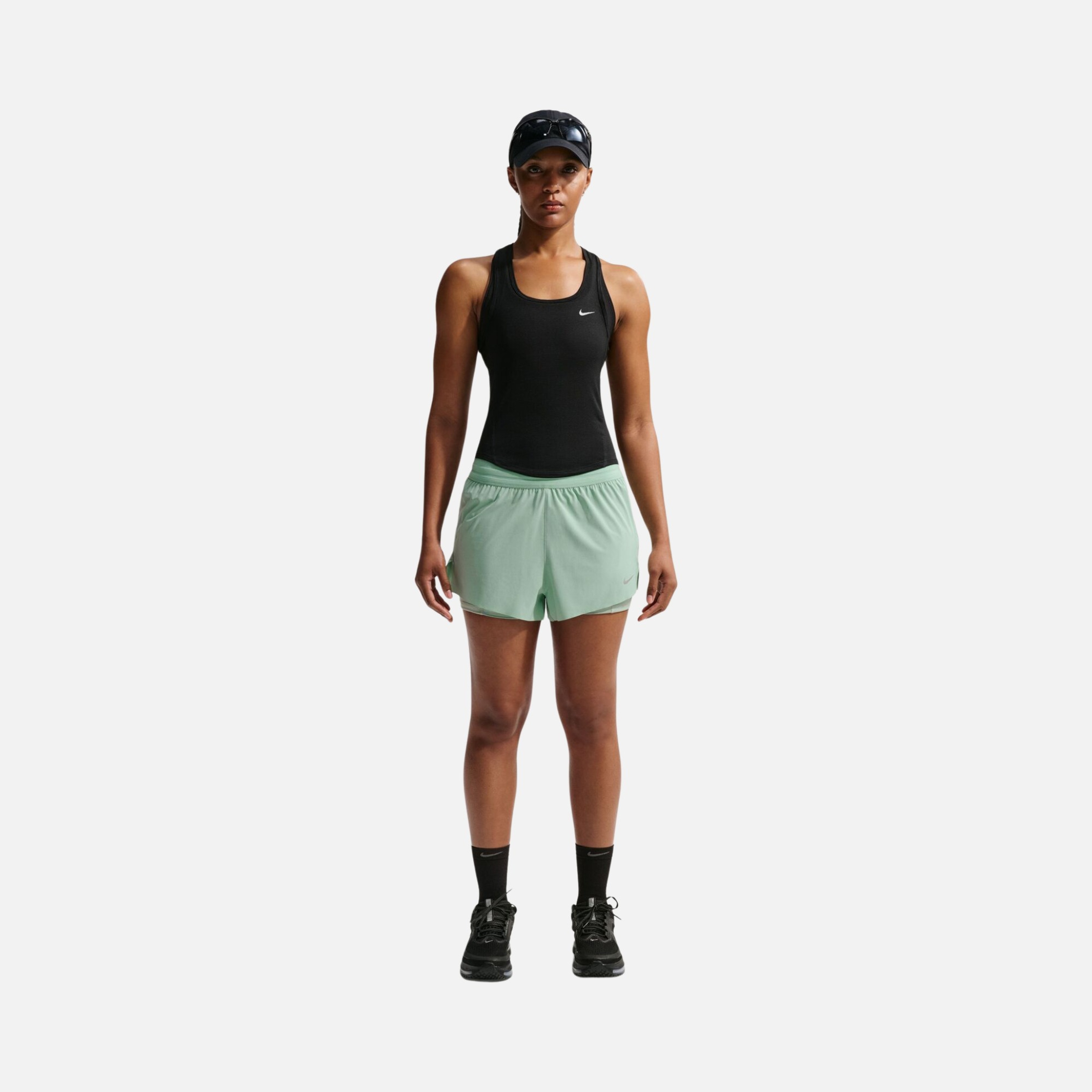 Nike Tempo Dri-Fit Crop Mesh Tank Kadın Atlet
