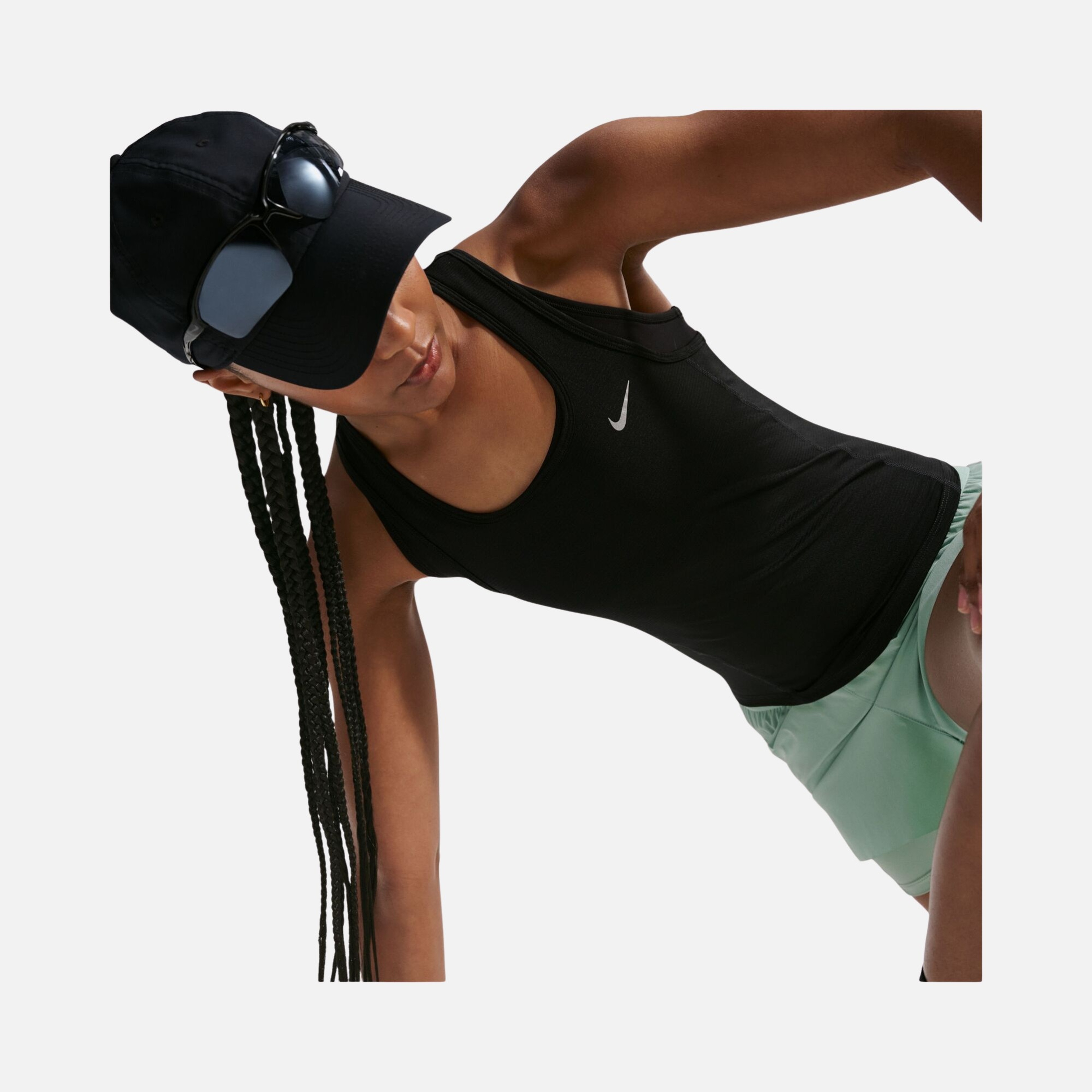 Nike Tempo Dri-Fit Crop Mesh Tank Kadın Atlet